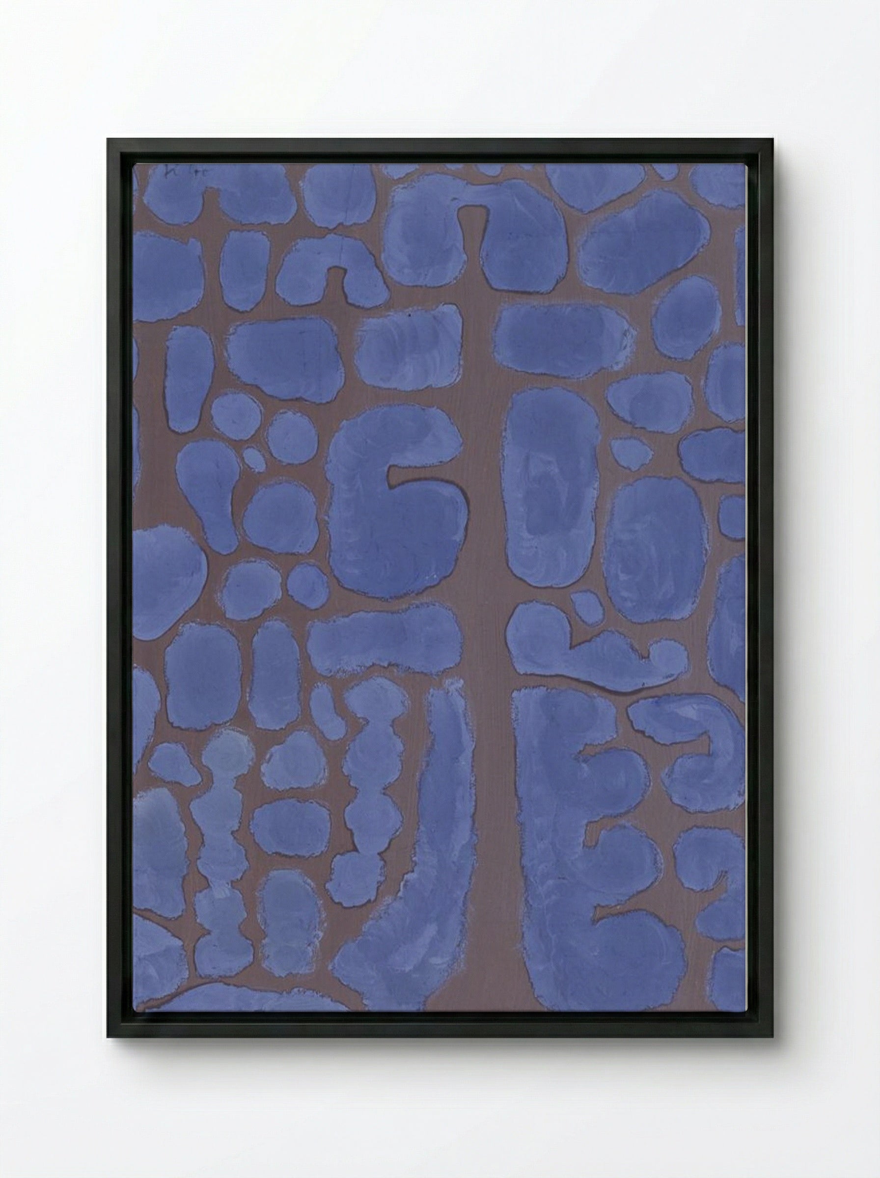 Late Evening Looking Out of the Woods - Paul Klee - Framed Canvas Black