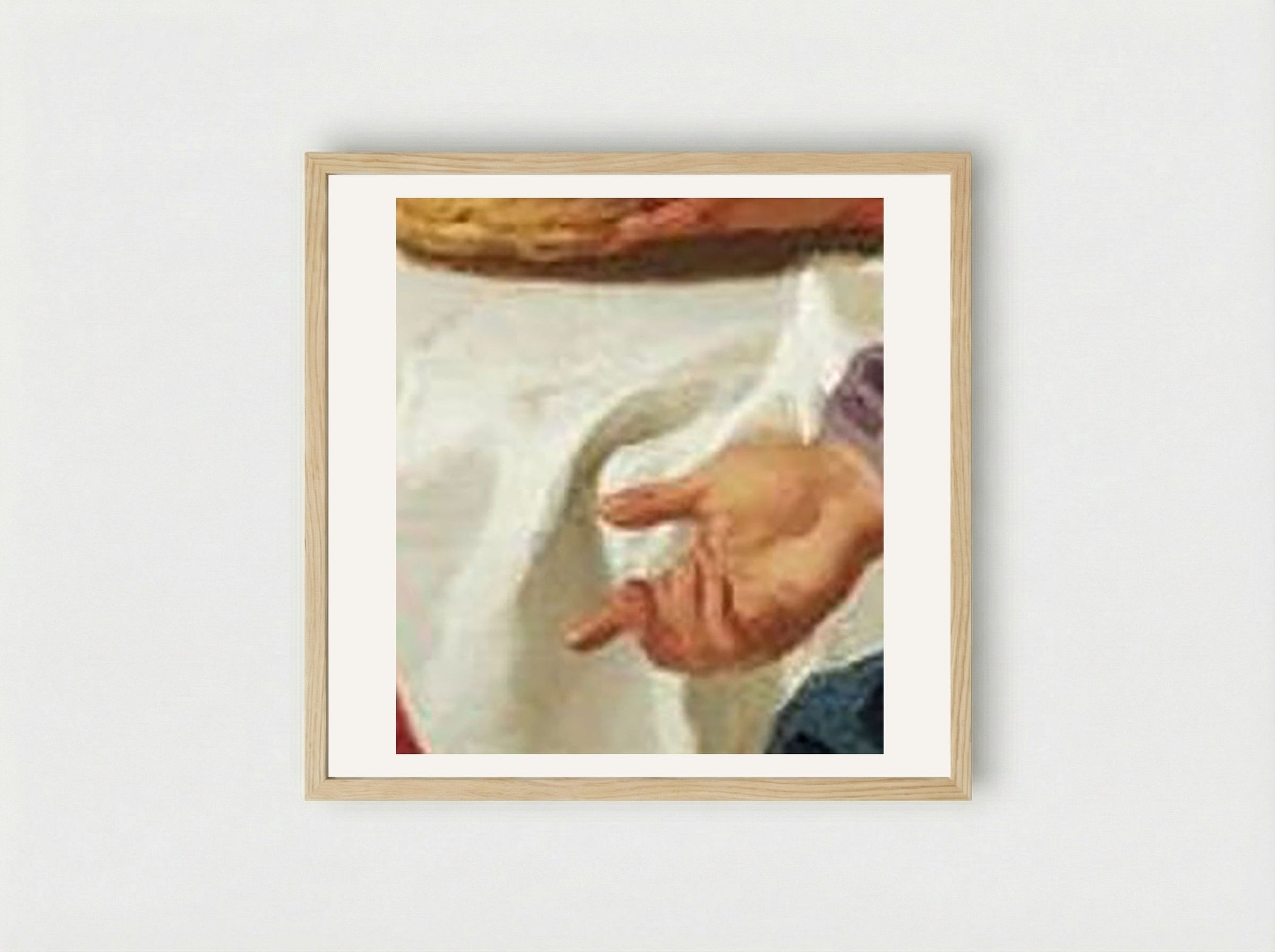 Christ in the House of Martha and Mary - Johannes Vermeer - Framed Print Wood