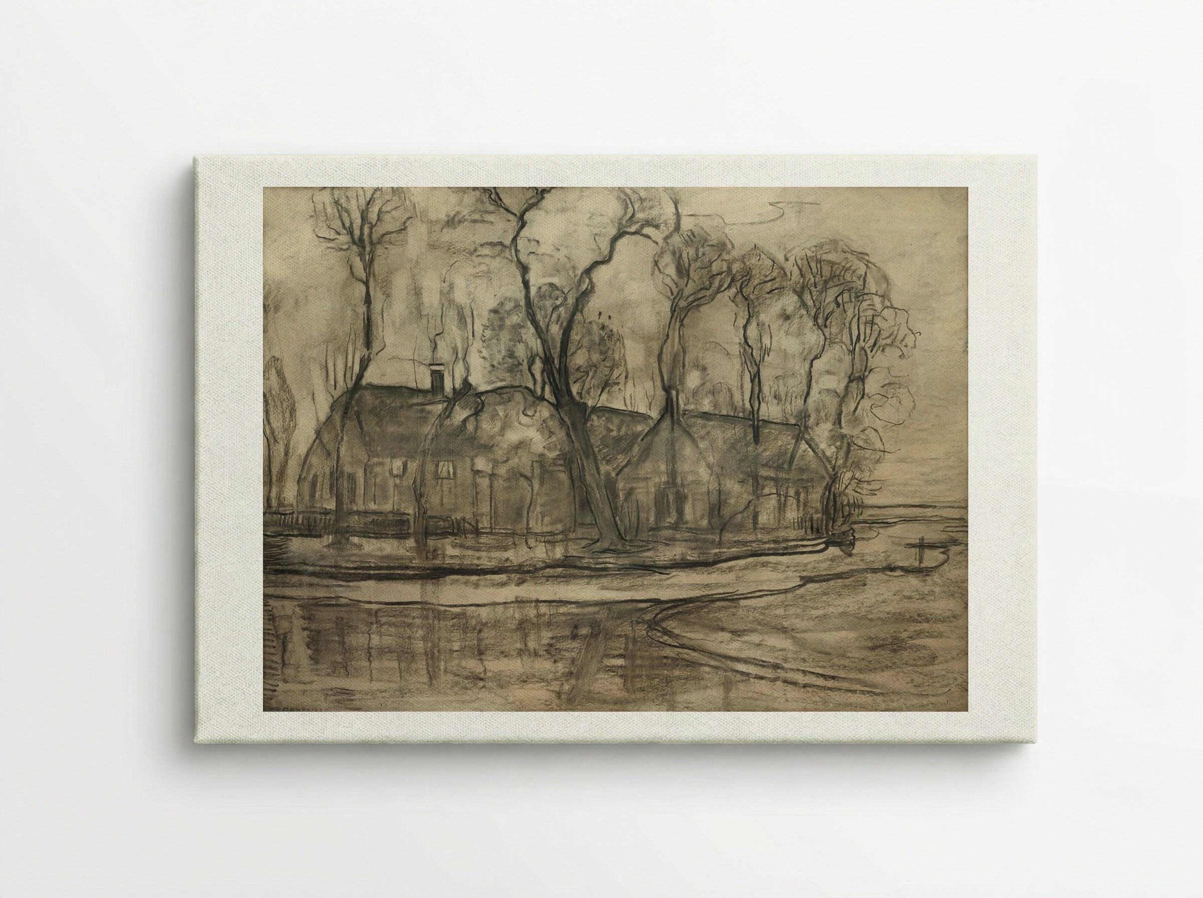 Farm Near Duivendrecht, The Sea - Piet Mondrian - Canvas