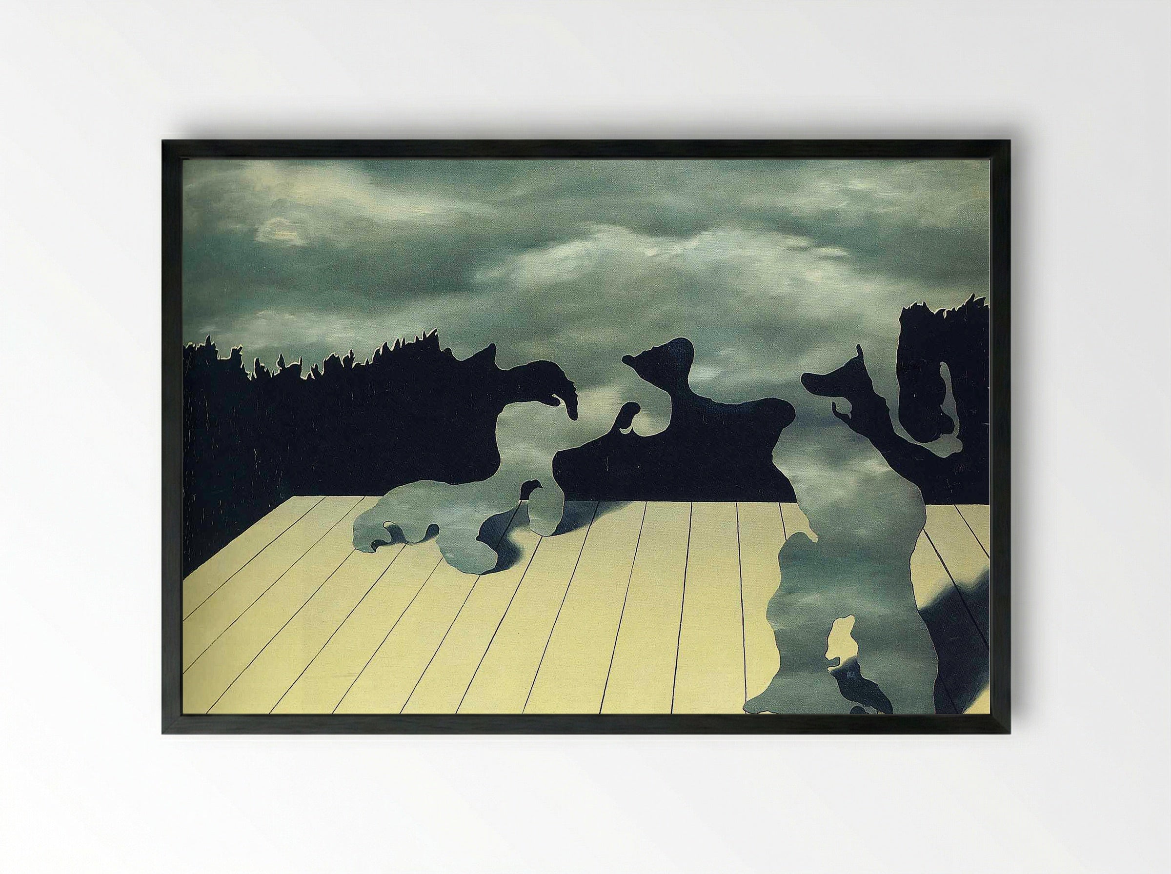 The Muscles of the Sky - René Magritte - Framed Print Black