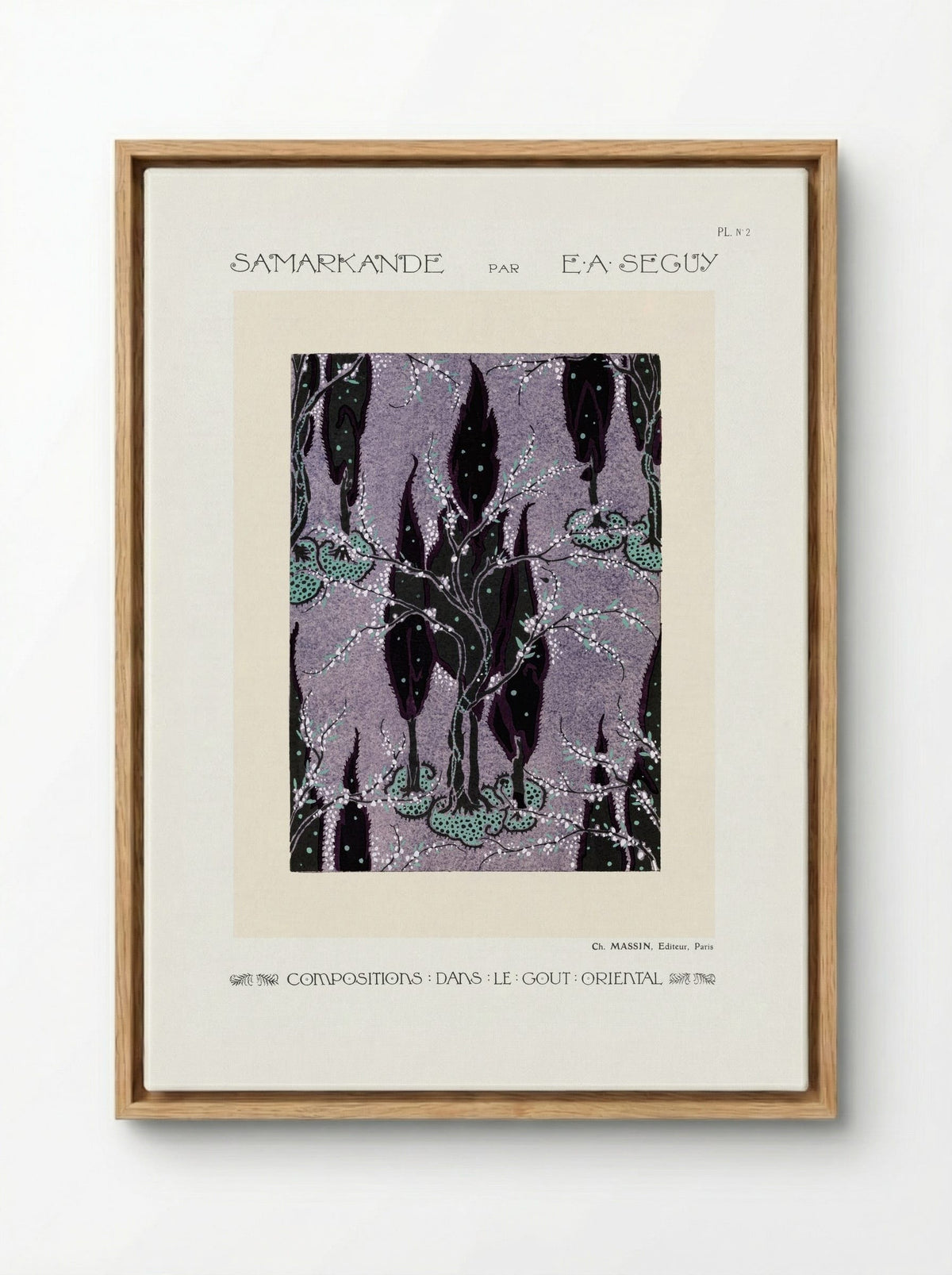 Samarkande, Plate No. 2 (Oriental Composition) - Émile-Allain Séguy - Framed Canvas Wood