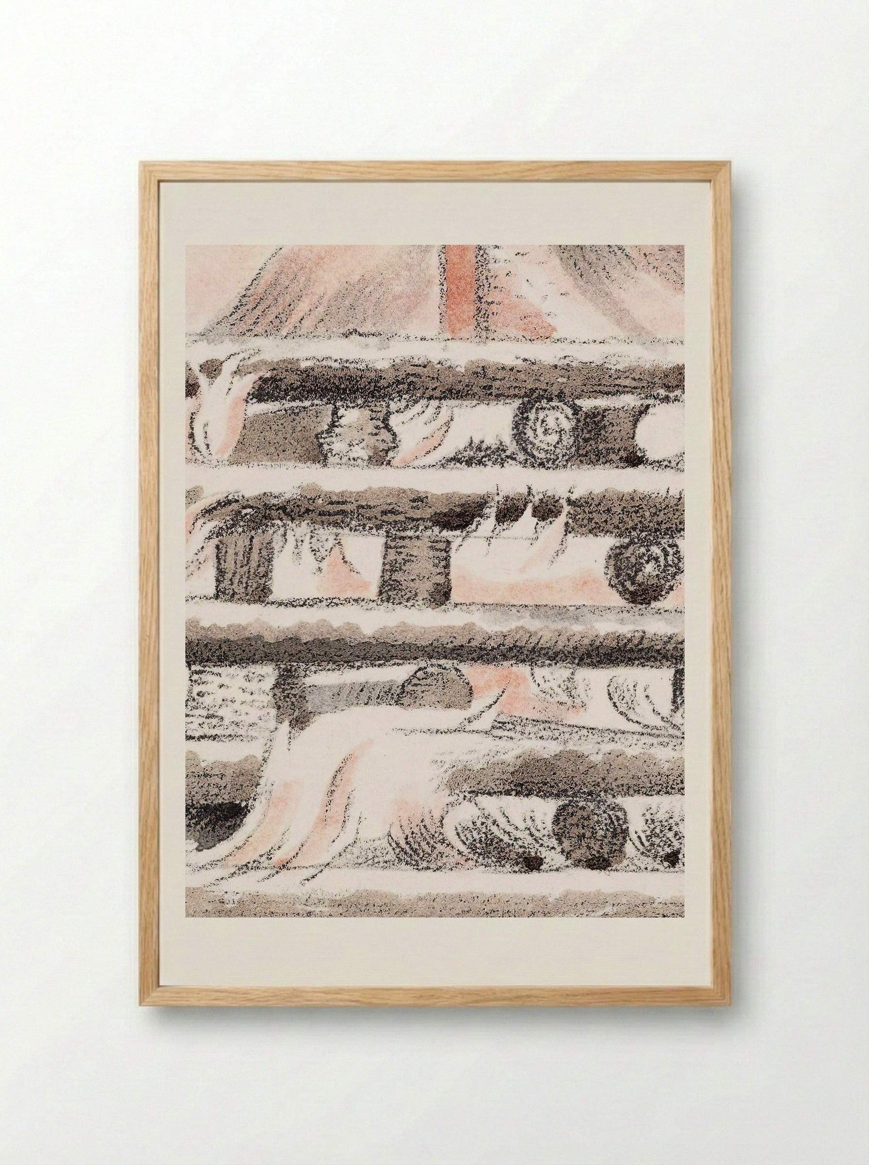Design for Urne Buriall & Funeral Pyre - Paul Nash - Framed Print Wood