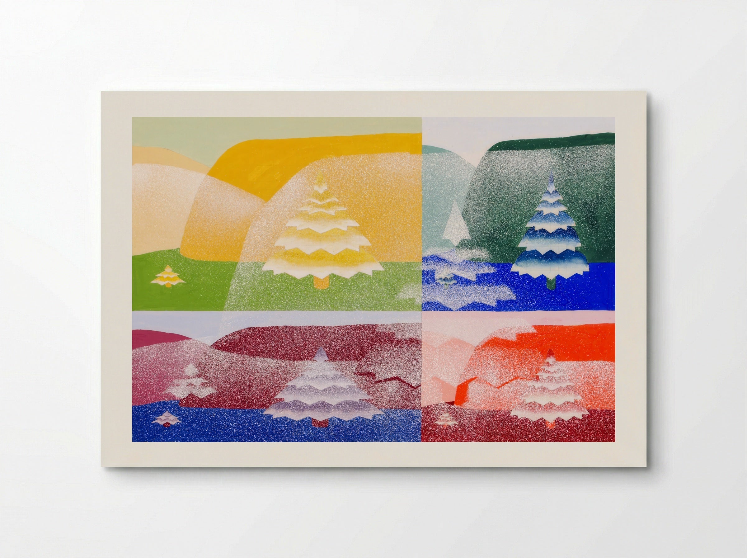 Trees, from 'The Mathematical Basis of the Arts' - Joseph Schillinger - Poster
