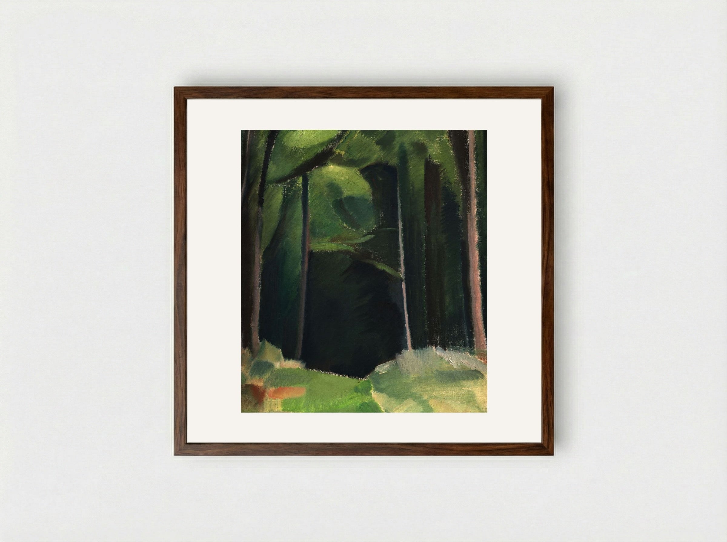 Inside the Wood - Harald Giersing - Framed Print Dark Wood