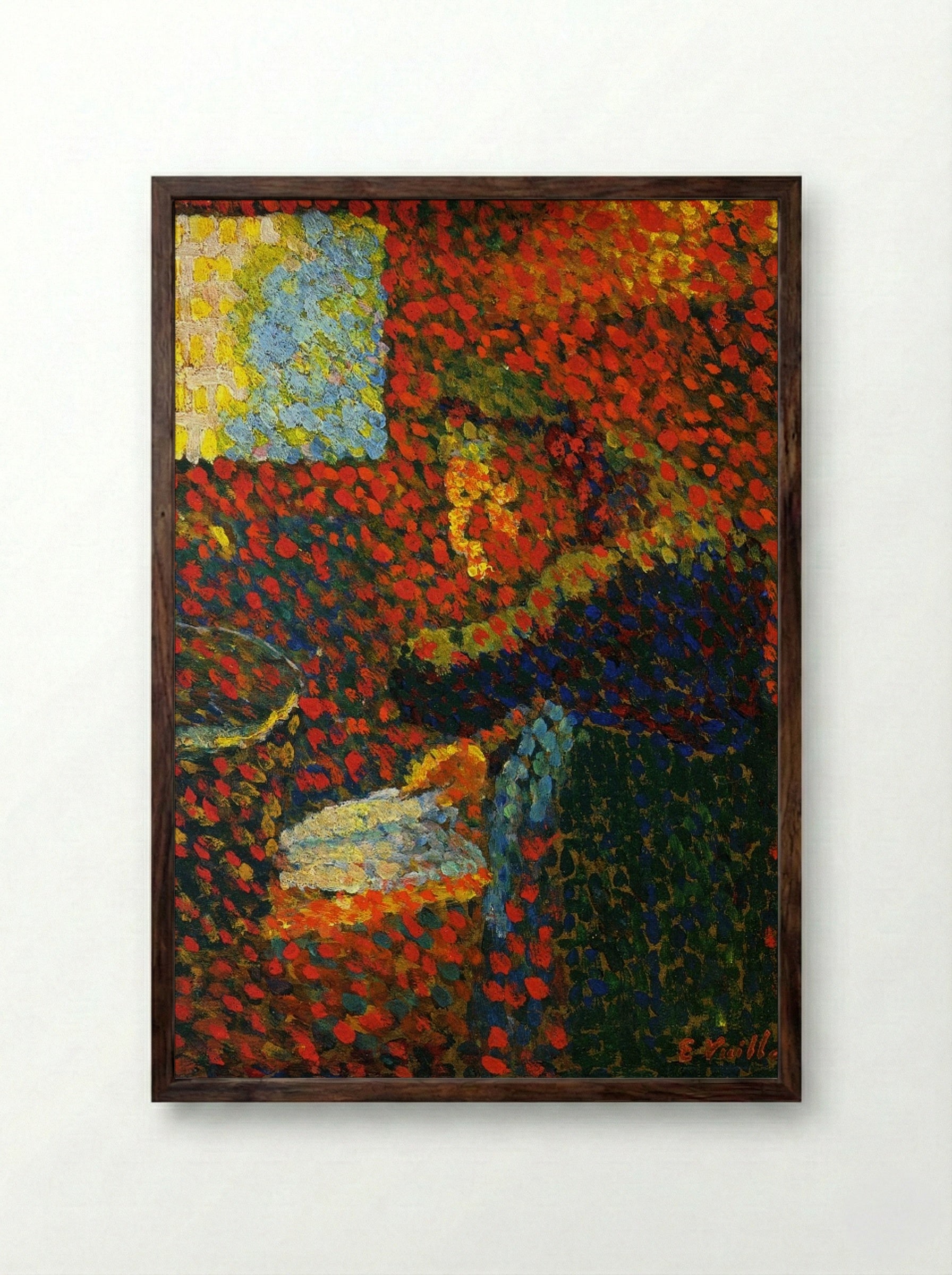 My Grandmother - Édouard Vuillard - Framed Print Dark Wood