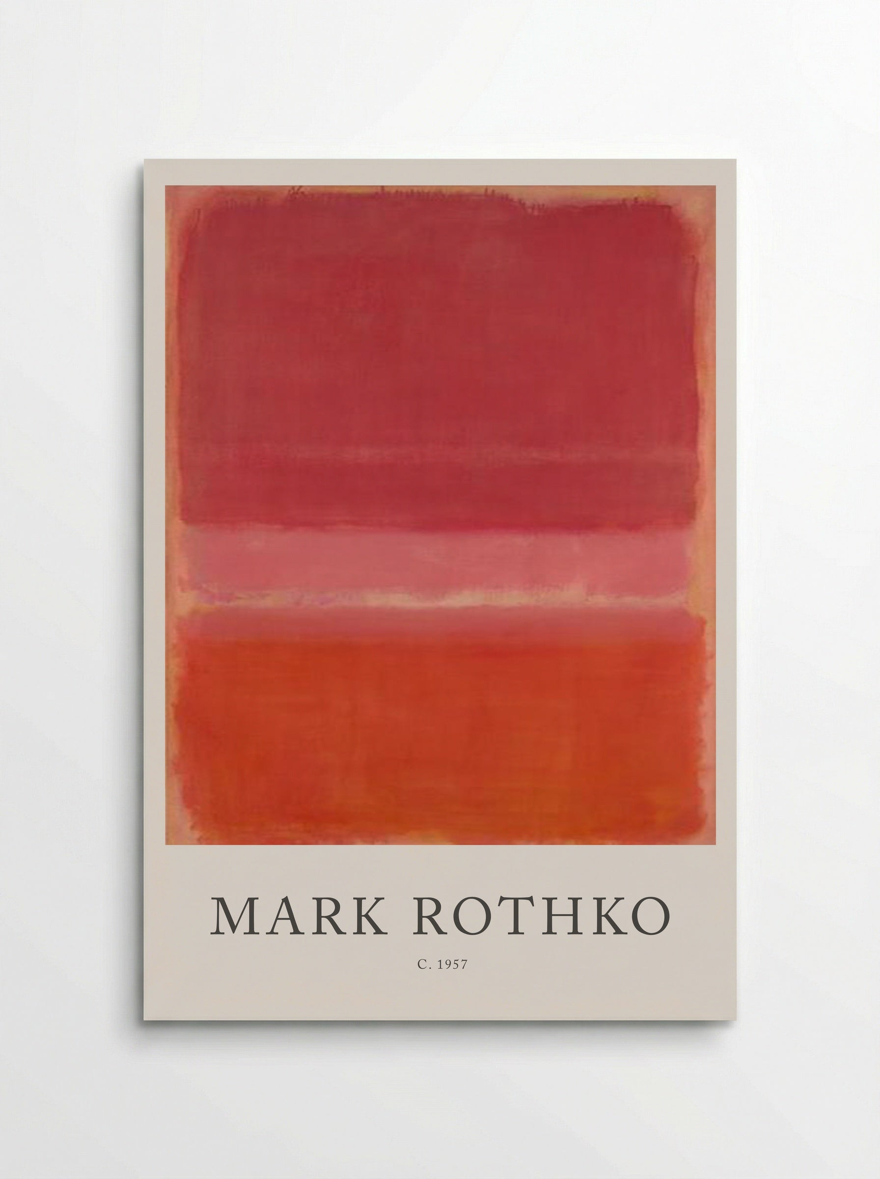 Untitled (Three Rectangles, Shades of Red) - Mark Rothko - Poster