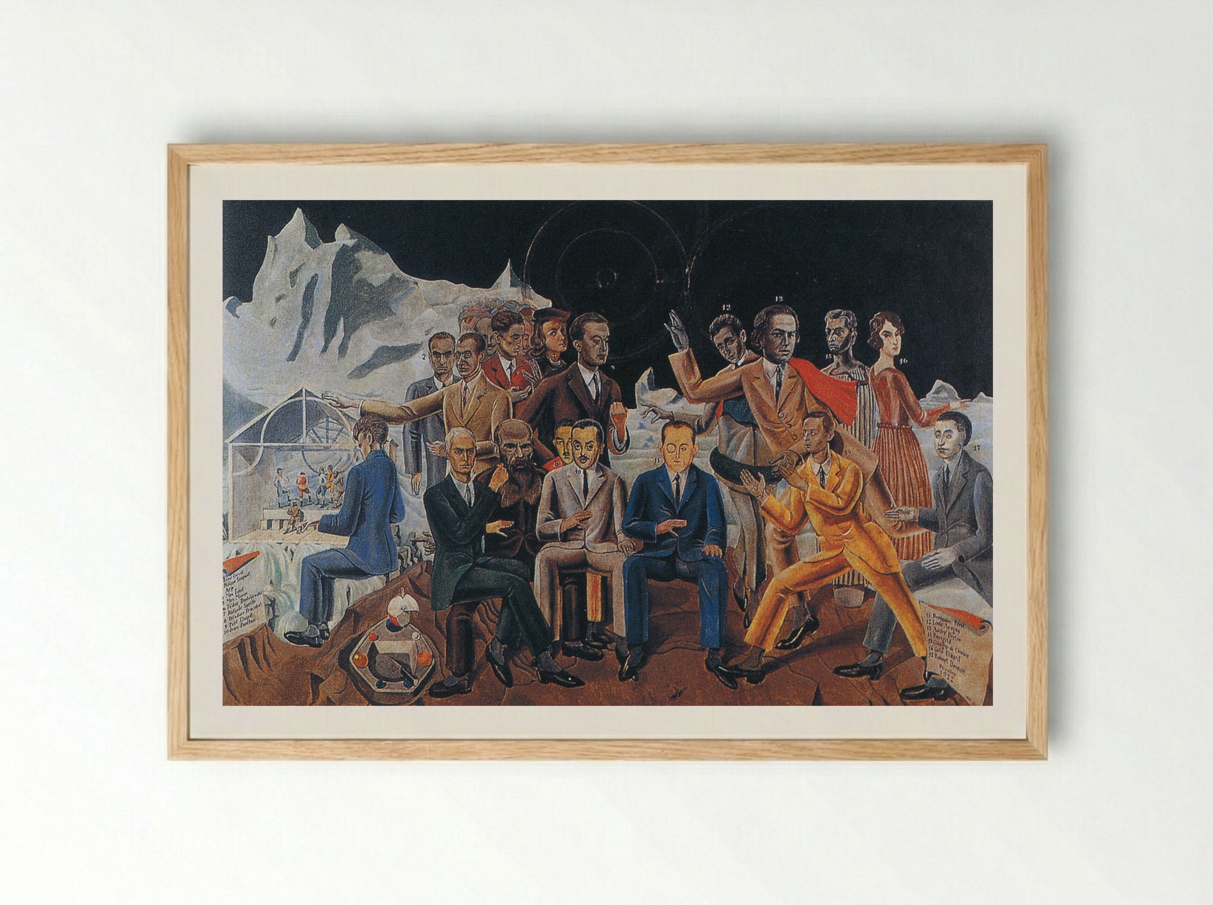 A Friends' Reunion - Kazimierz Zielenko - Framed Print Wood