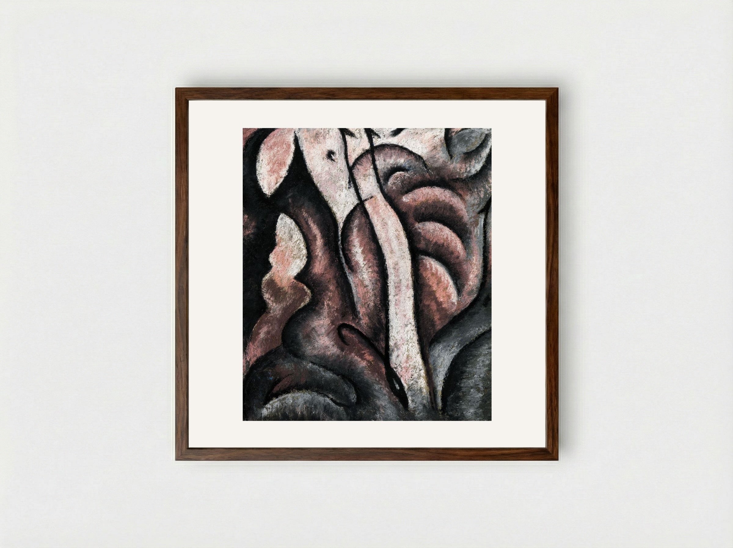 Sentimental Music (ca.) - Arthur Dove - Framed Print Dark Wood