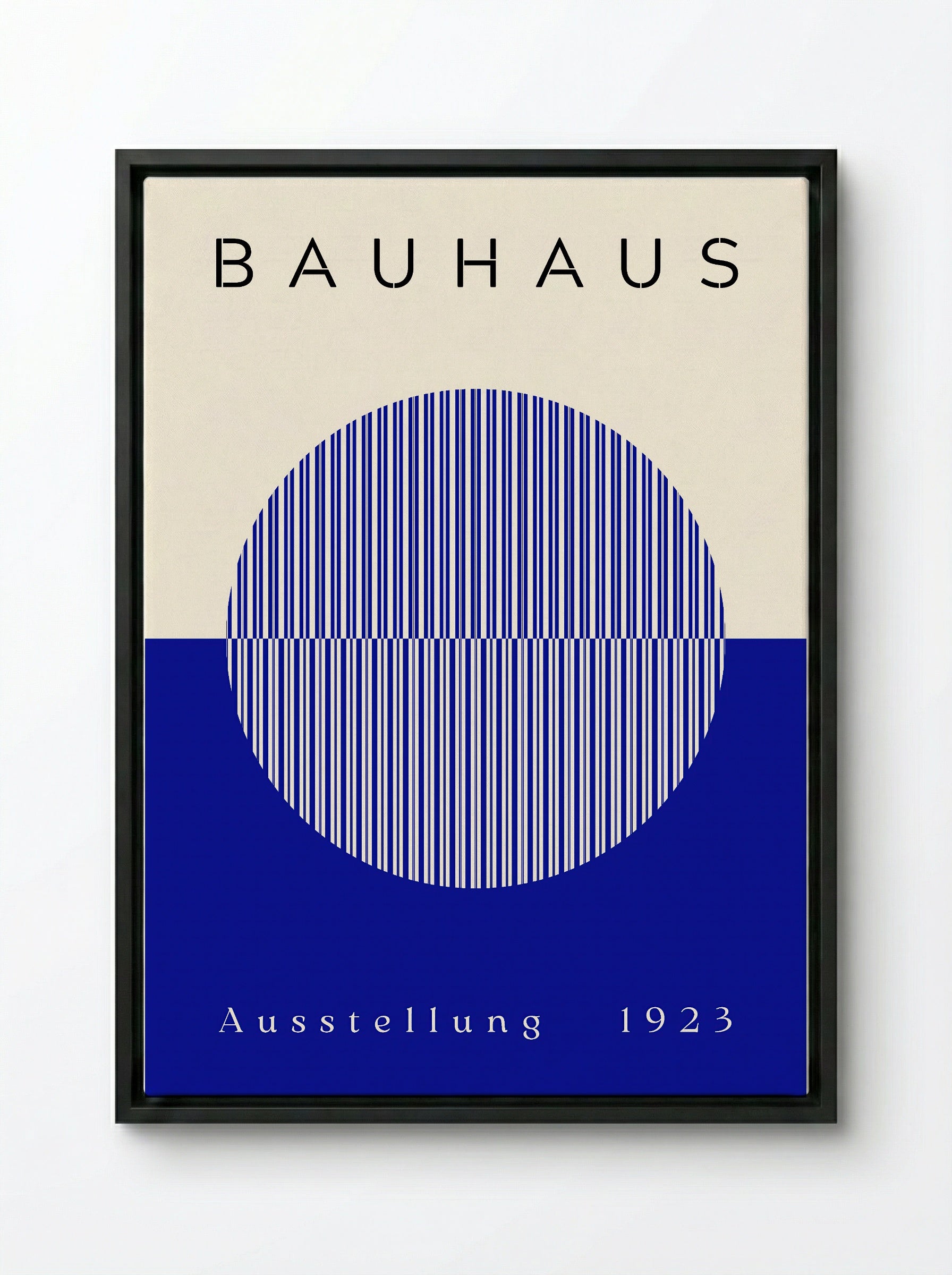 Bauhaus Blue Half-Sphere - 1923 Exhibition Poster