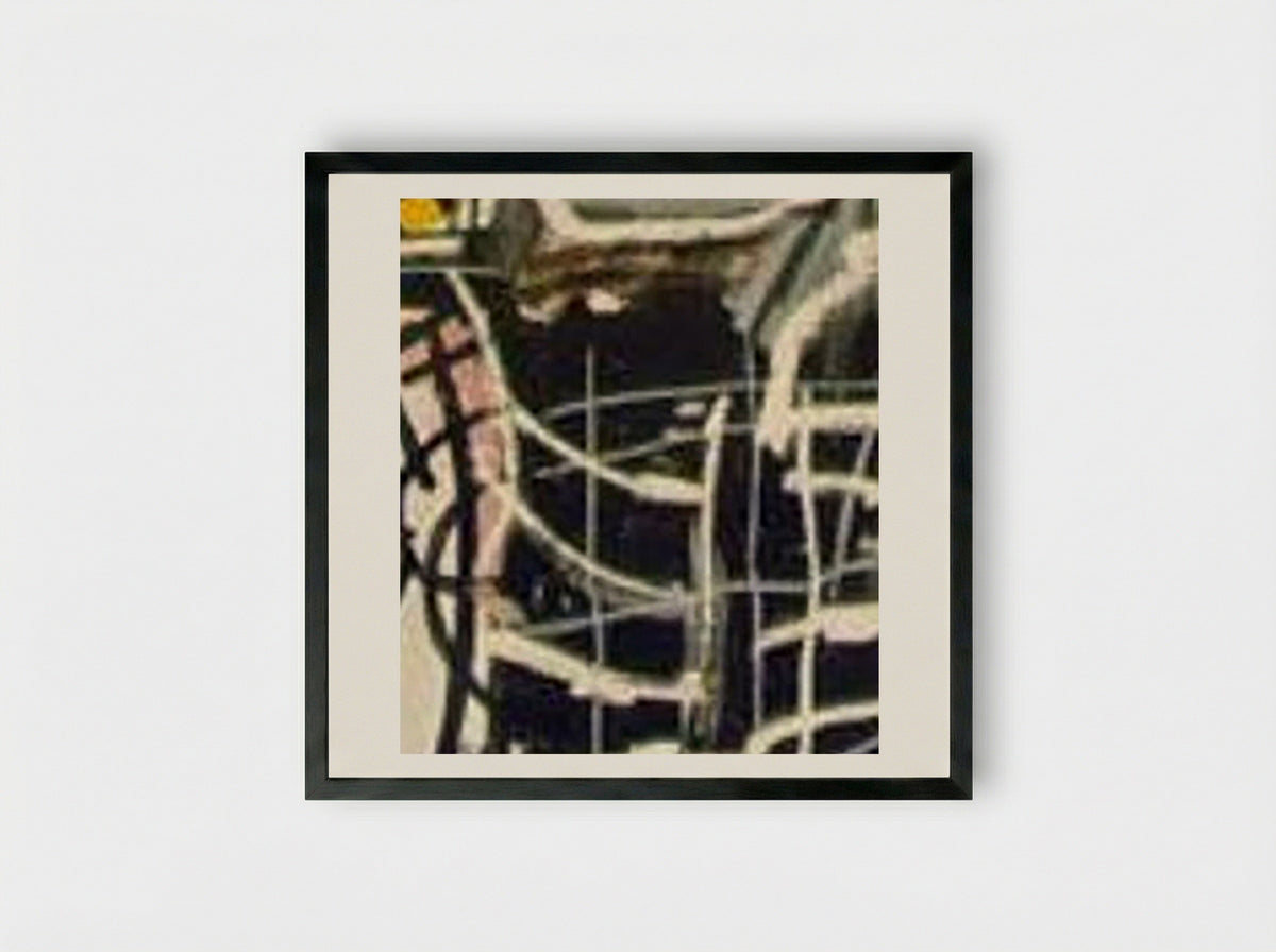 Fishing - Jean-Michel Basquiat - Framed Print Black