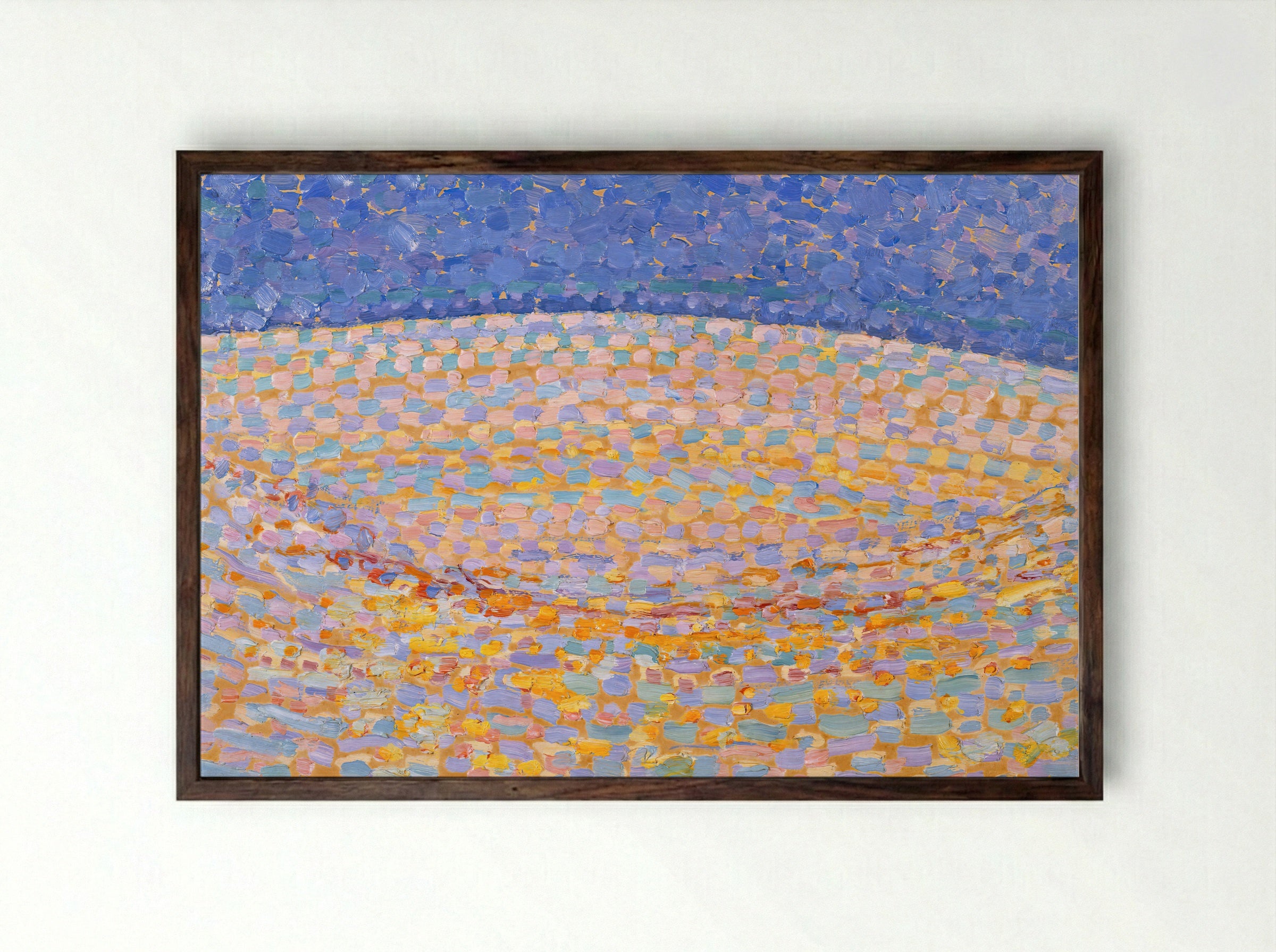 Dune III - Piet Mondrian - Framed Print Dark Wood