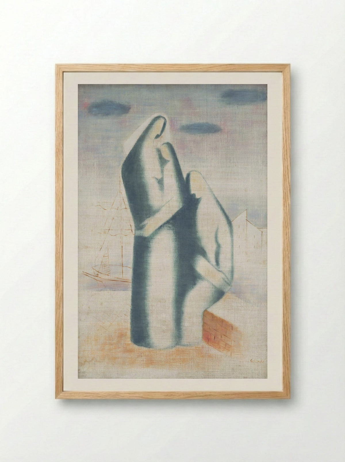 Poor Family - Mikuláš Galanda - Framed Print Wood
