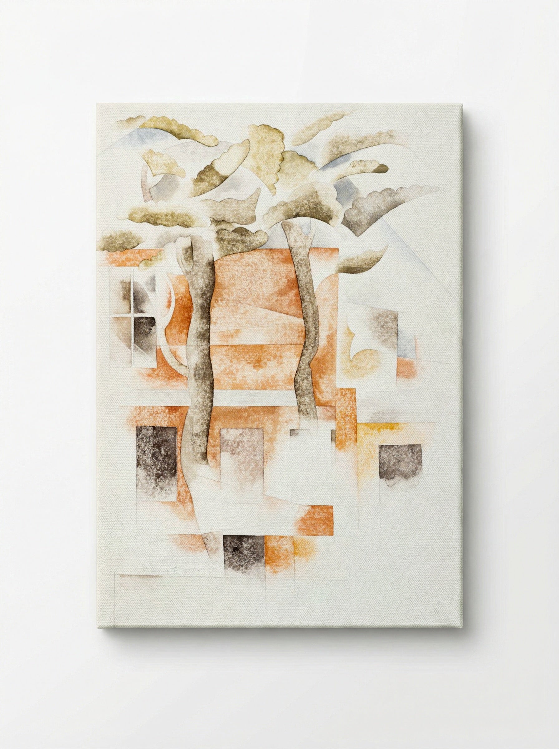 Bermuda Houses Seen Through Trees - Charles Demuth - Canvas