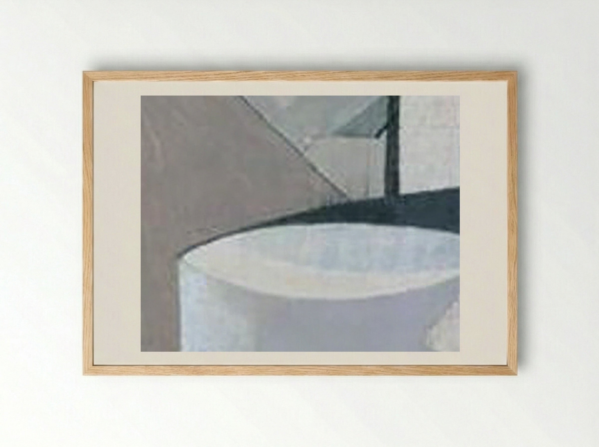 1943-45 (St Ives, Cornwall) - Ben Nicholson - Framed Print Wood