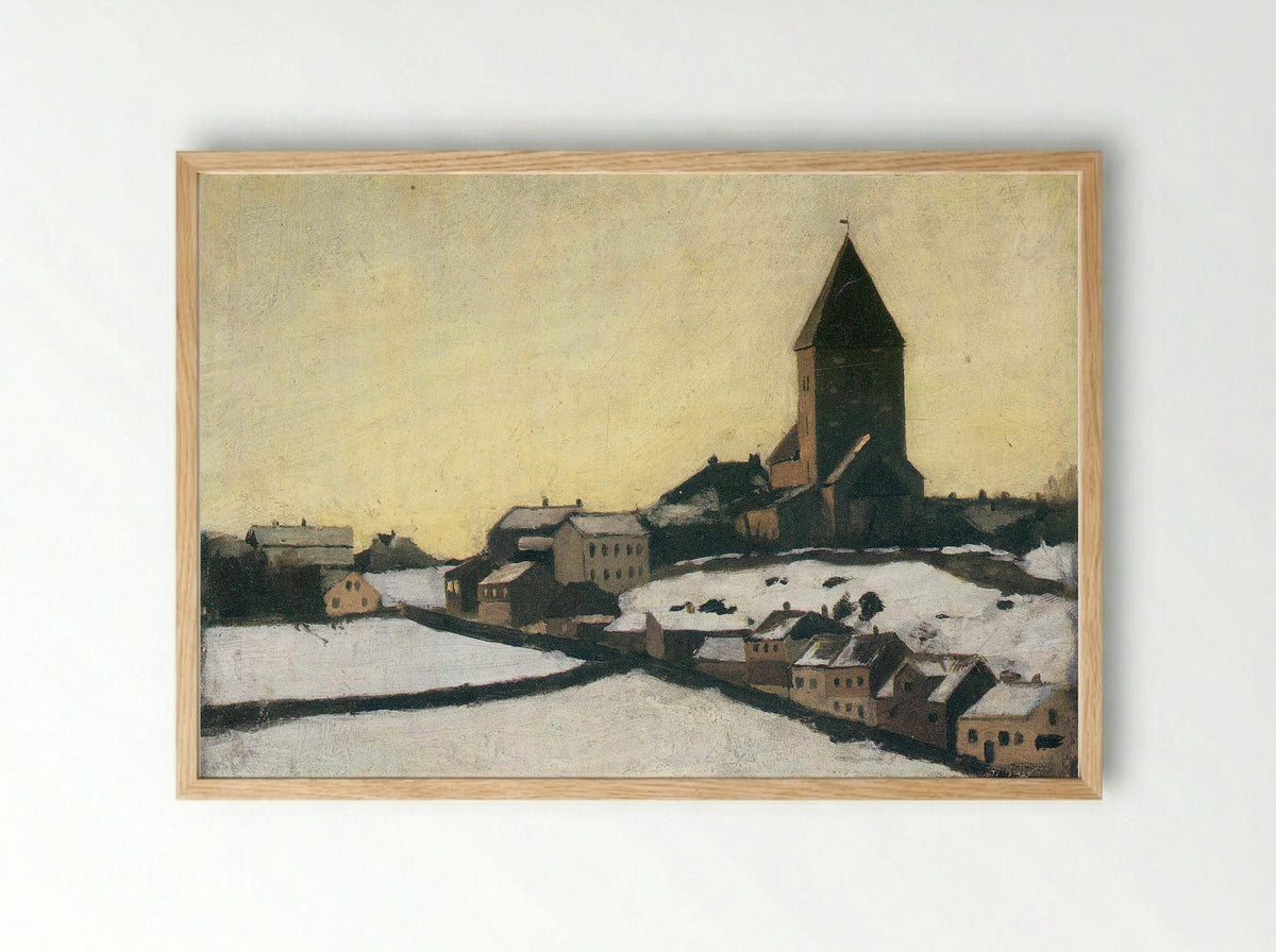 Old Aker Church - Lars Jorde - Framed Print Wood