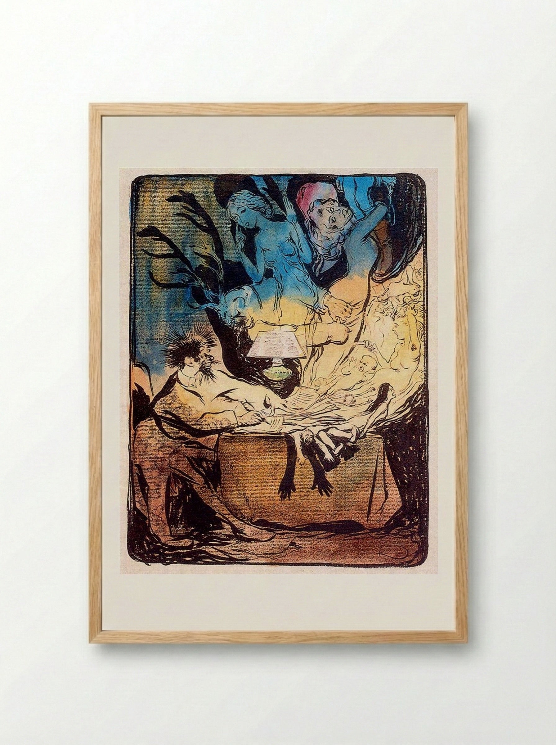 The Novelist - František Kupka - Framed Print Wood
