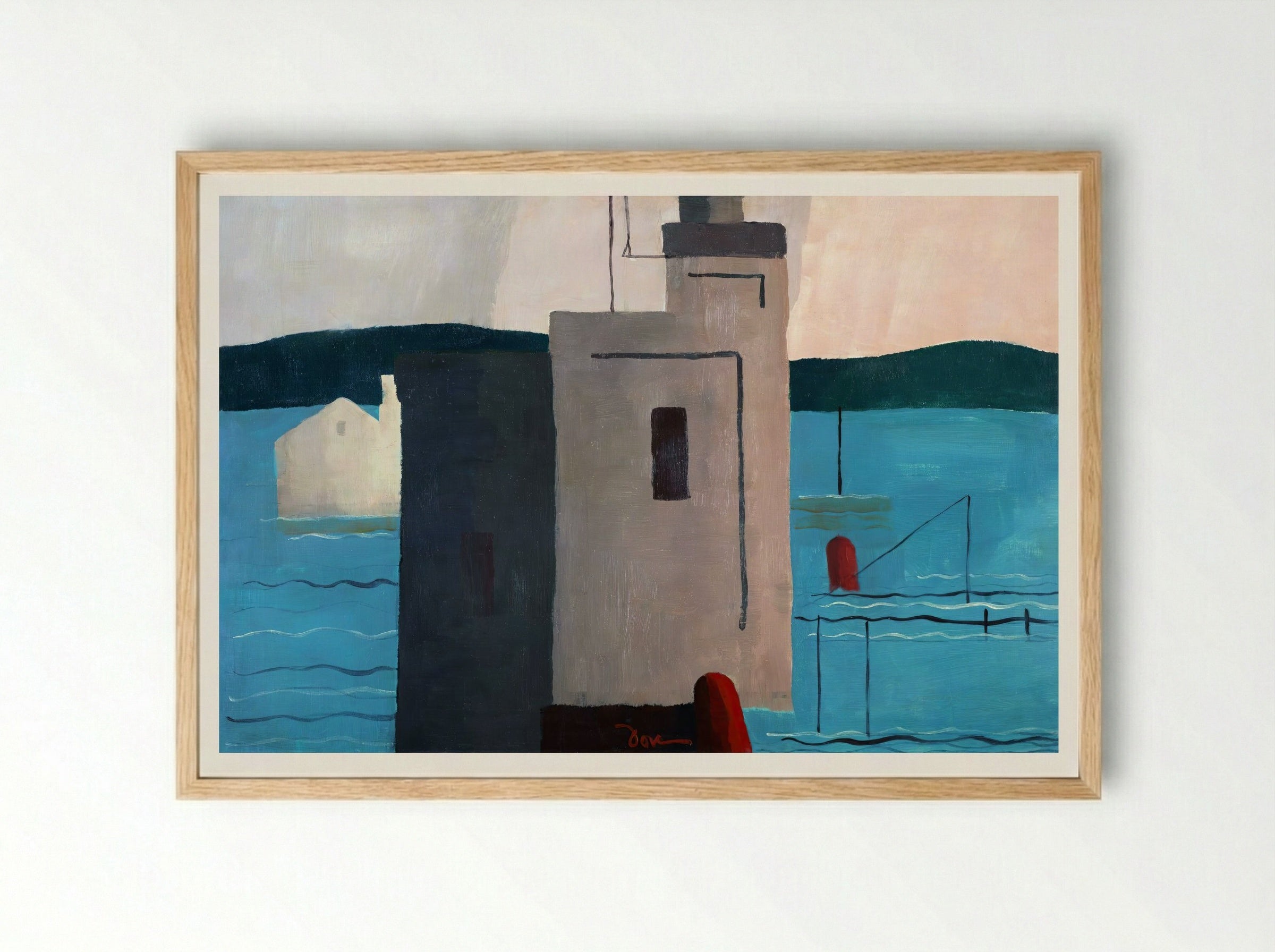 Lloyd's Harbor - Arthur Dove - Framed Print Wood
