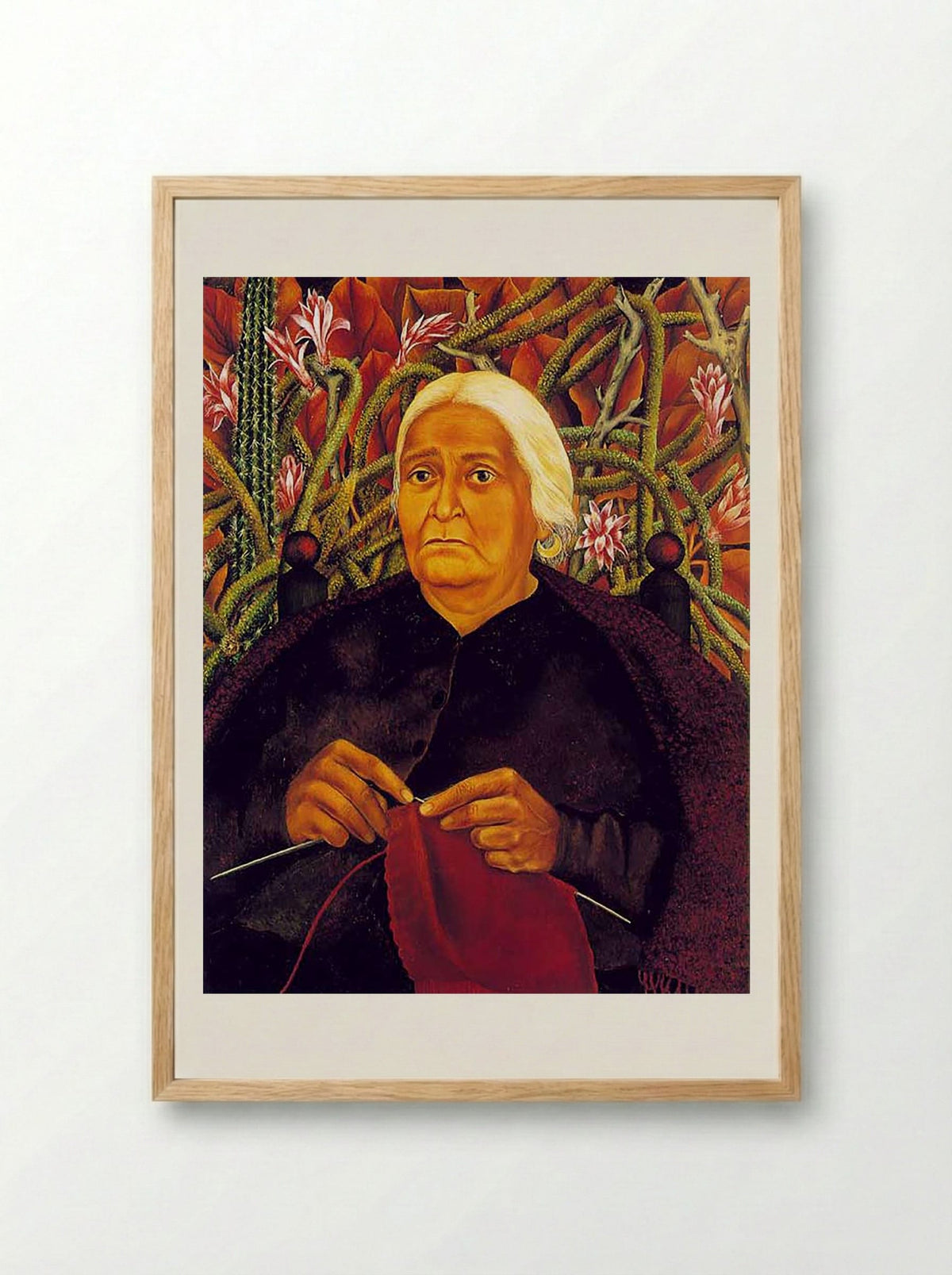 Portrait of Doña Rosita Morillo - Frida Kahlo - Framed Print Wood
