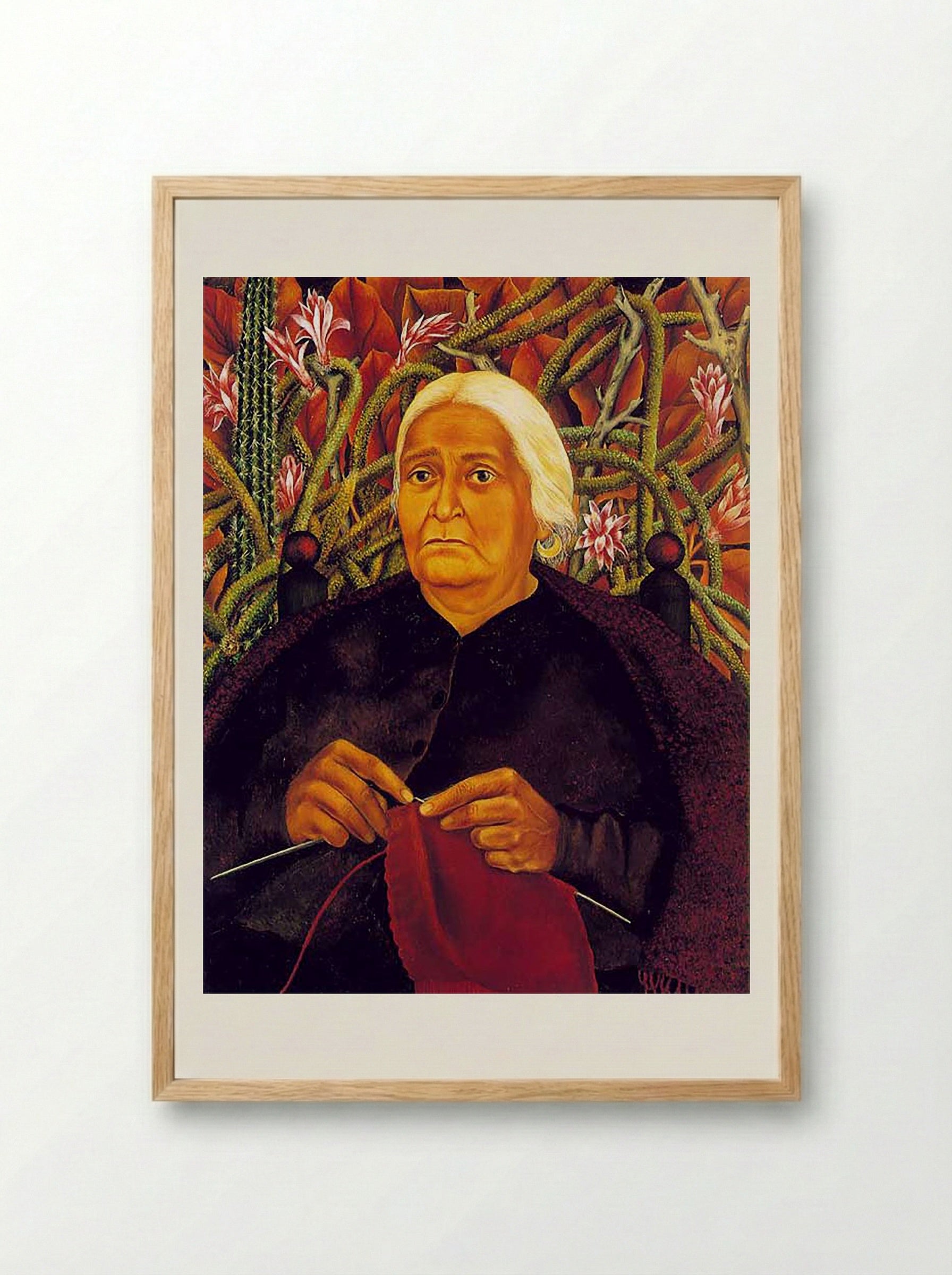 Portrait of Doña Rosita Morillo - Frida Kahlo - Framed Print Wood