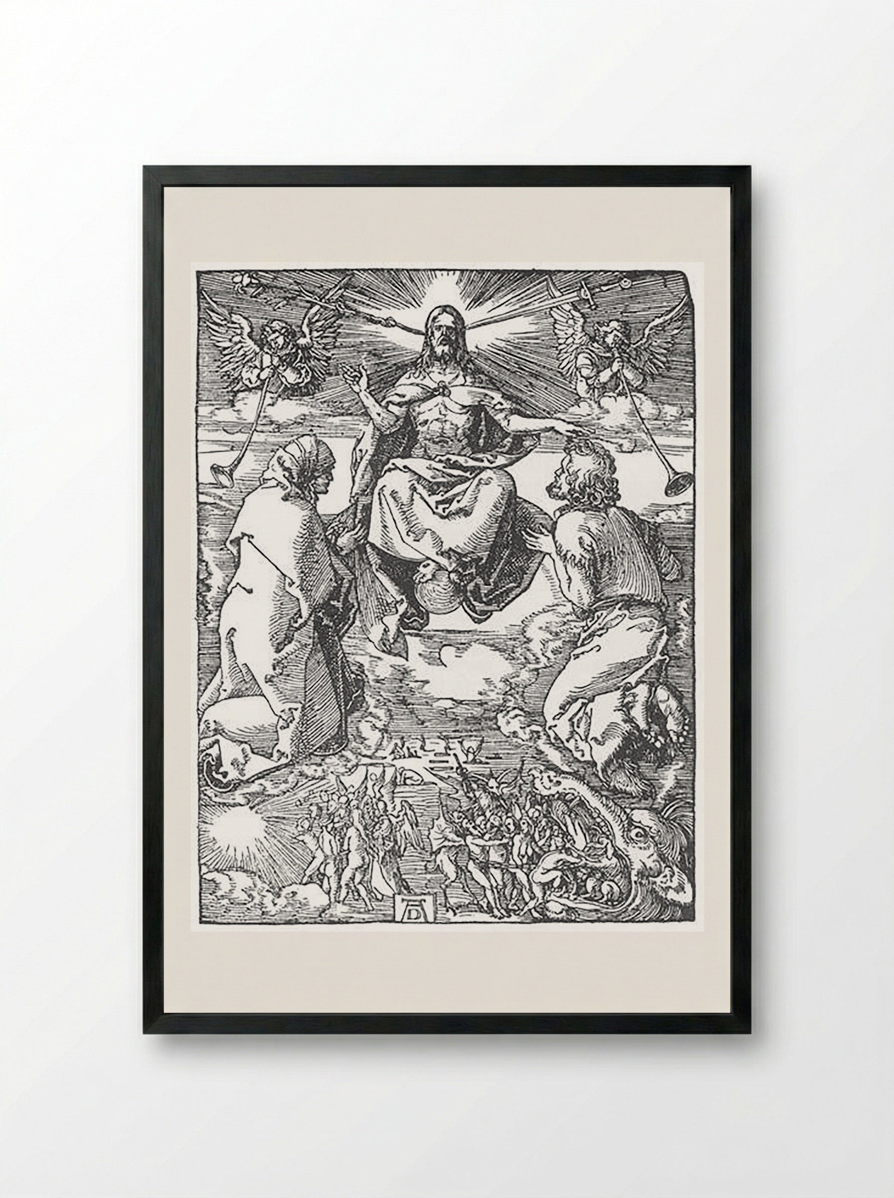 The Last Judgment - Albrecht Dürer - Framed Print Black