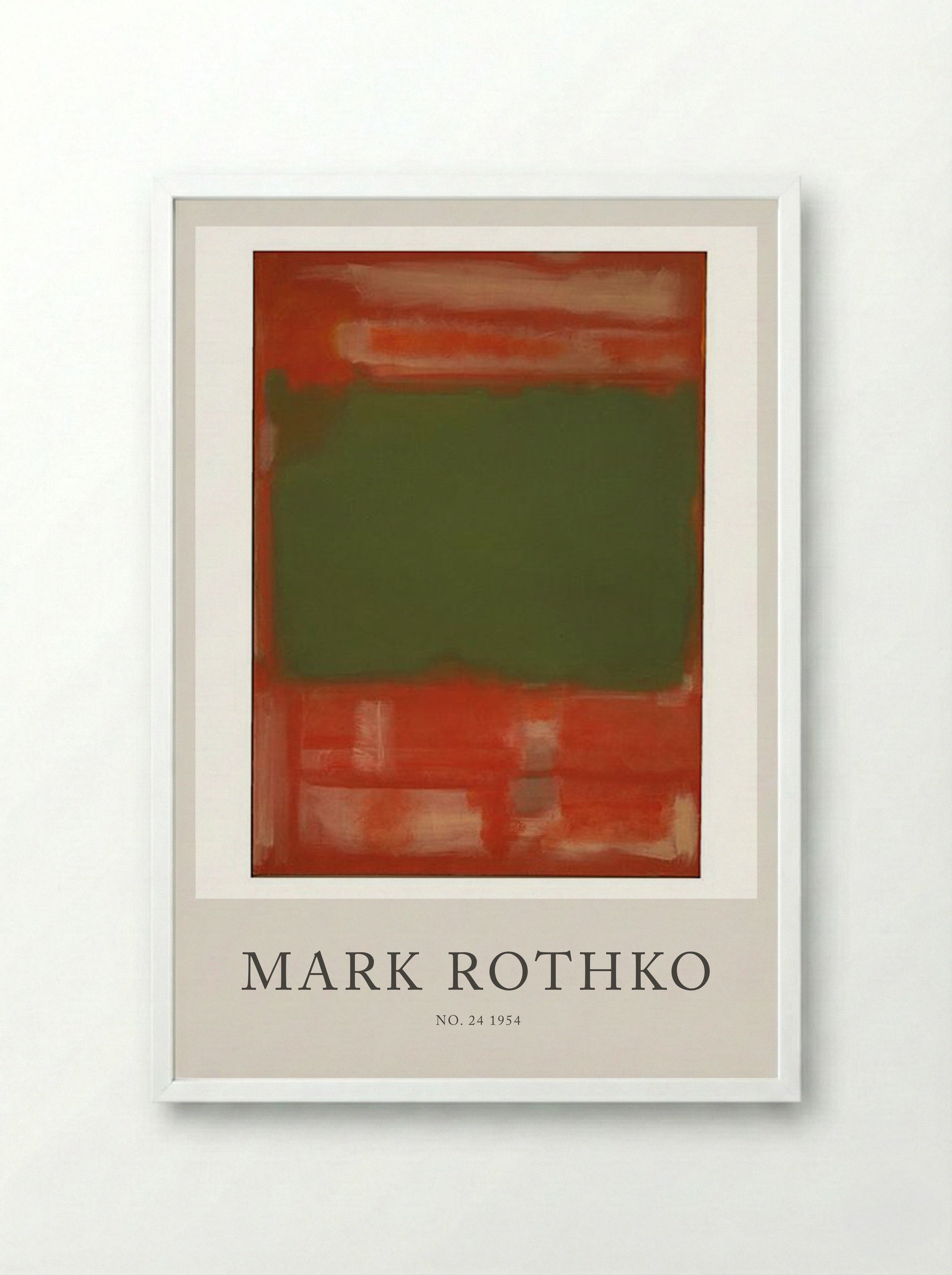 No. 24 - Mark Rothko - Framed Print White