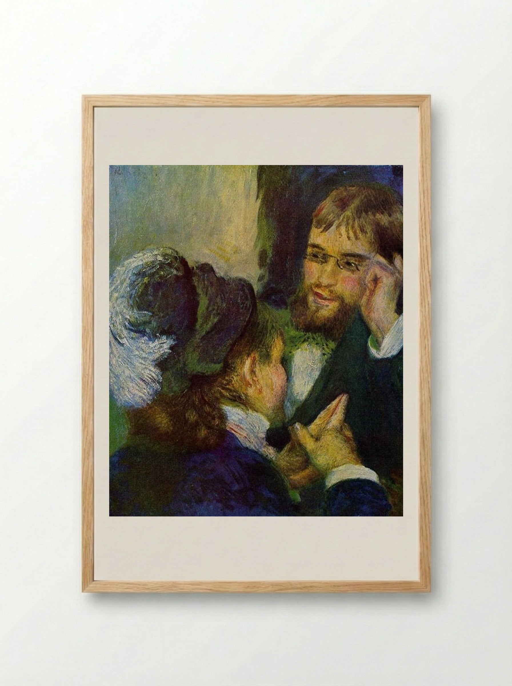 Conversation - Pierre-Auguste Renoir - Framed Print Wood