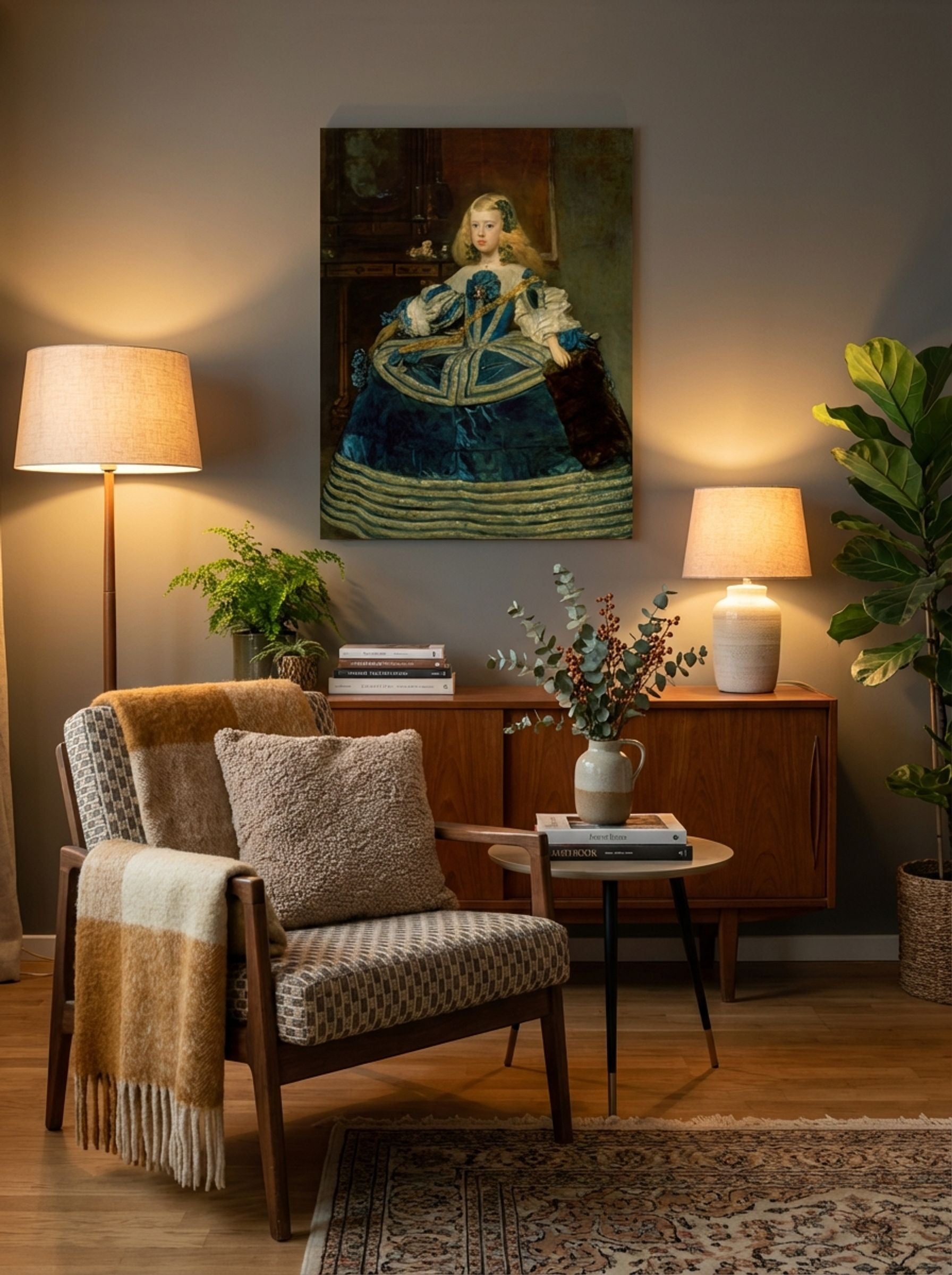 Infanta Margarita Teresa in a Blue Dress - Diego Velázquez - Lifestyle
