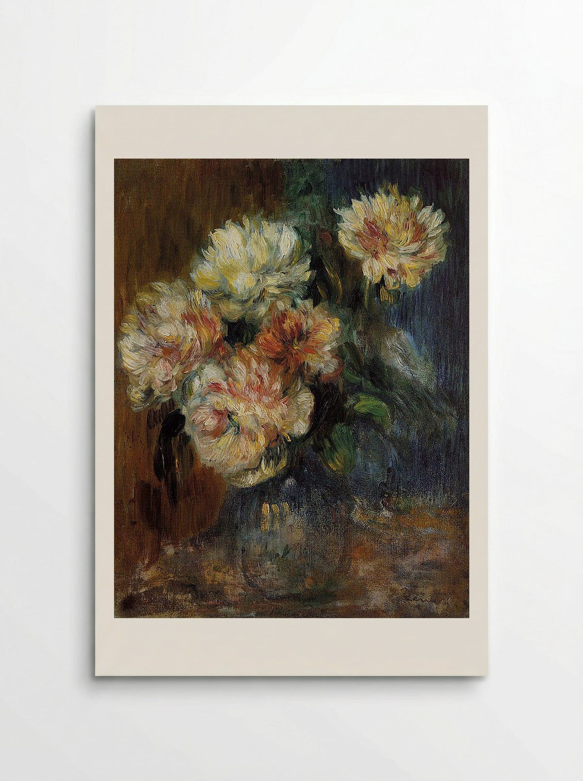 Vase of Peonies - Pierre-Auguste Renoir - Poster