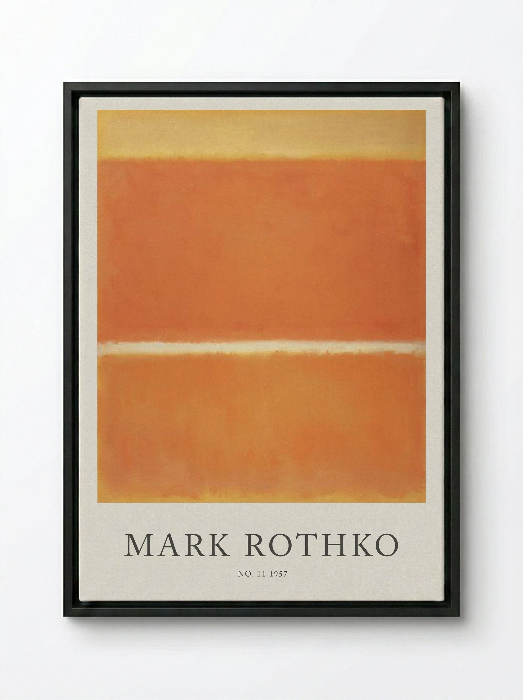 No. 11 - Mark Rothko - Framed Canvas Black