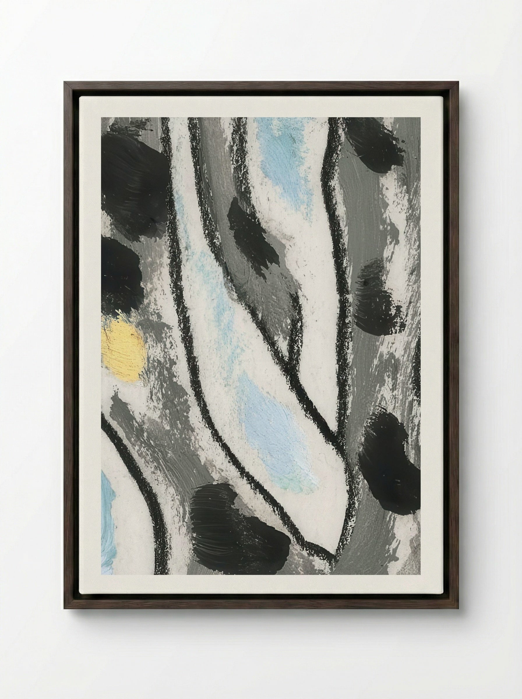 Sycamore - Arthur Dove - Framed Canvas Dark Wood