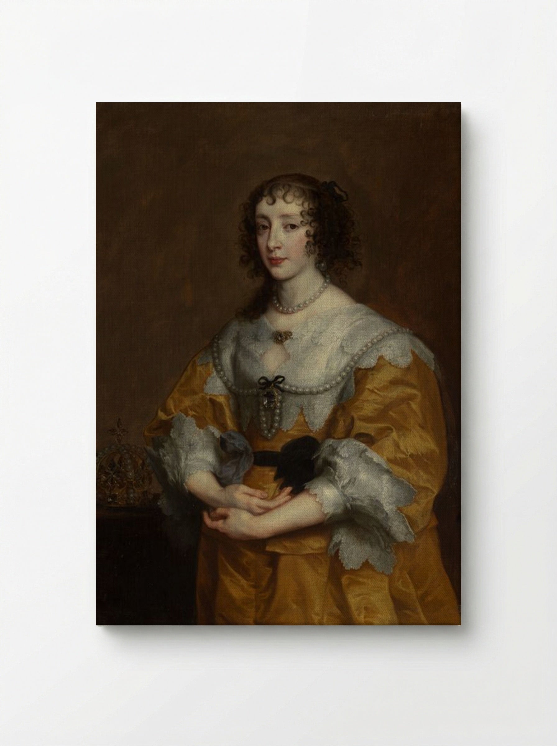 Queen Henrietta Maria - Anthony van Dyck - Canvas