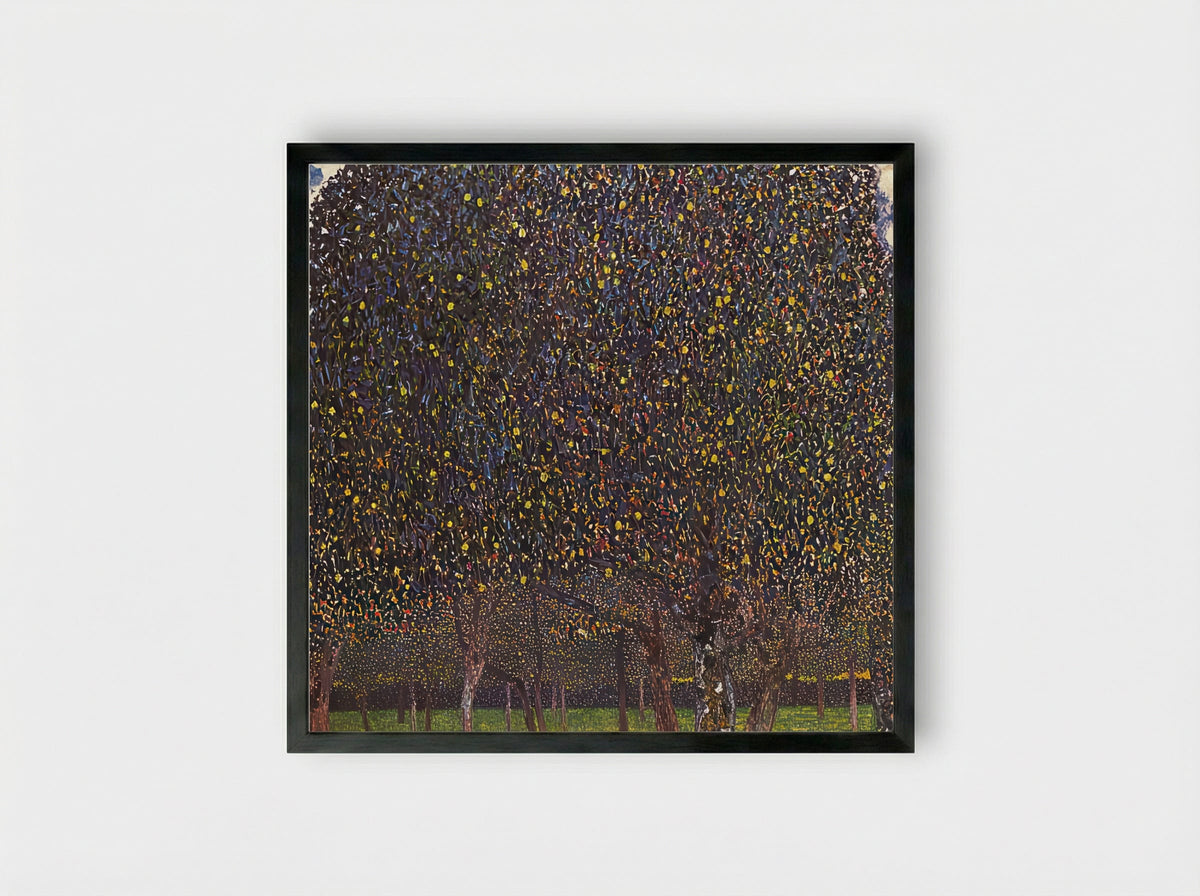 Pear Tree - Gustav Klimt - Framed Print Black
