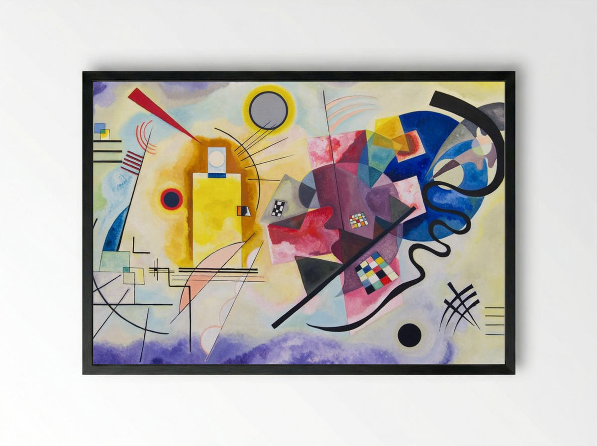 Yellow-Red-Blue - Wassily Kandinsky - Framed Print Black