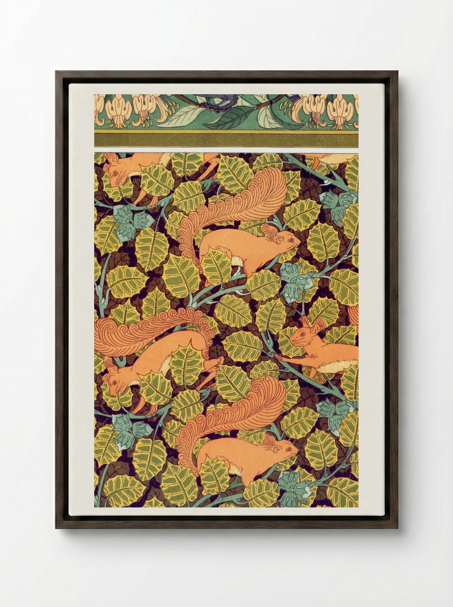 L'Animal dans la Décoration, Plate 22 - Maurice Pillard Verneuil - Framed Canvas Dark Wood