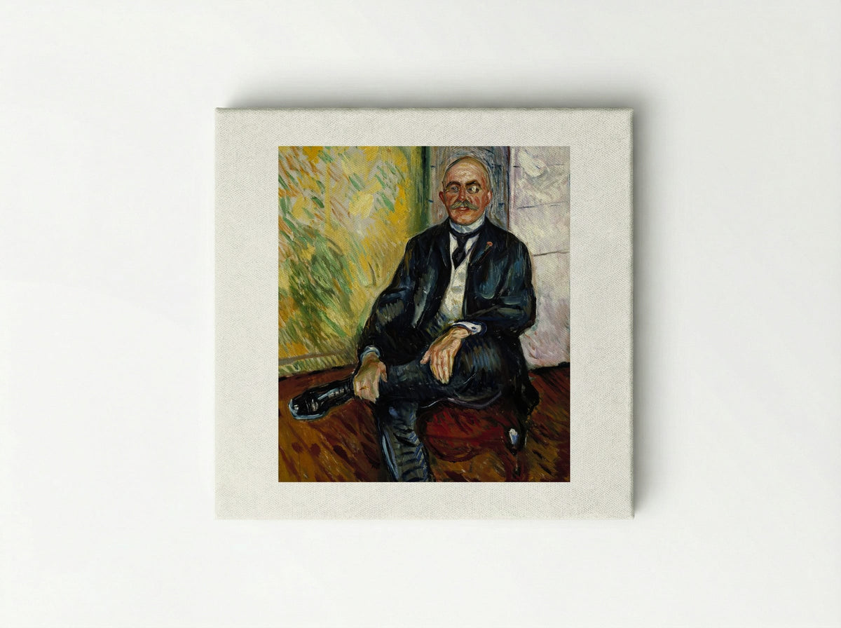 Portrait of Gustaf Schiefler - Edvard Munch - Canvas