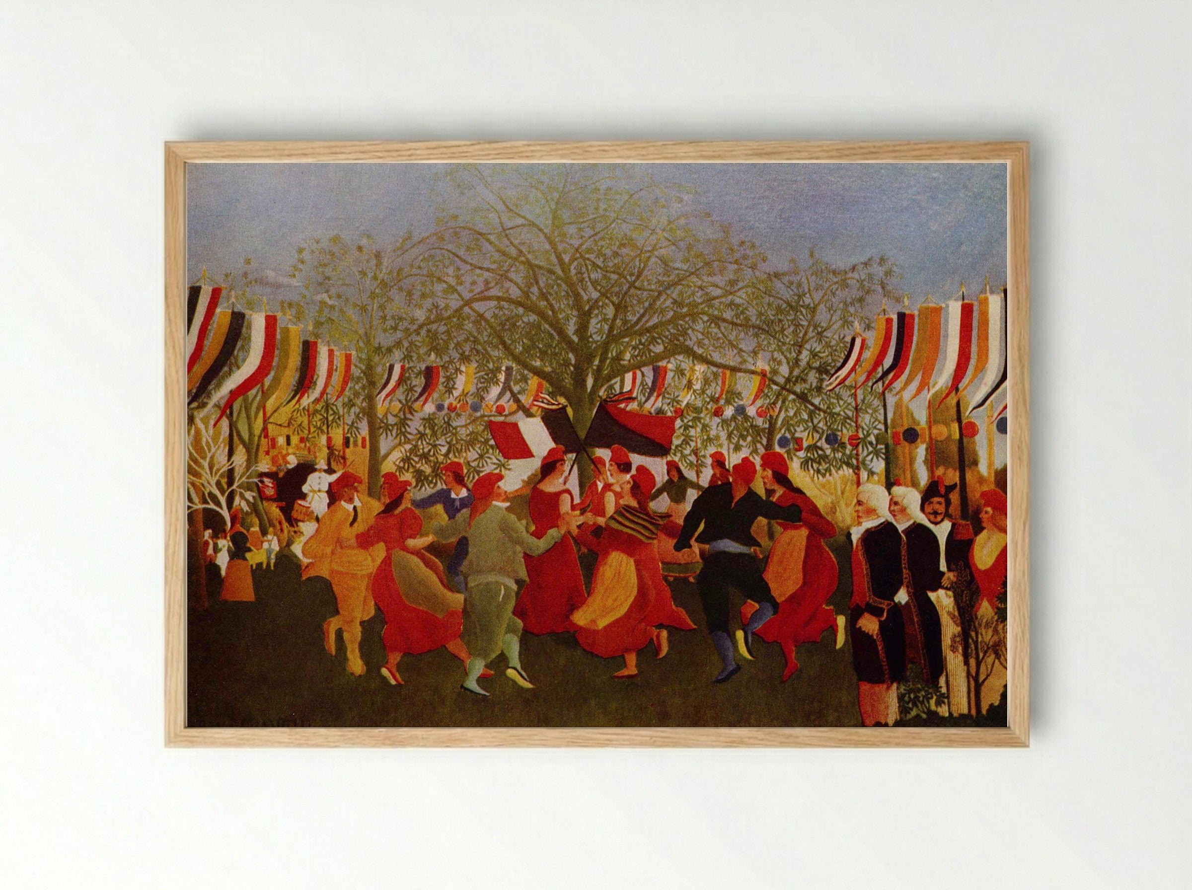 The Centennial of Independence - Henri Rousseau - Framed Print Wood