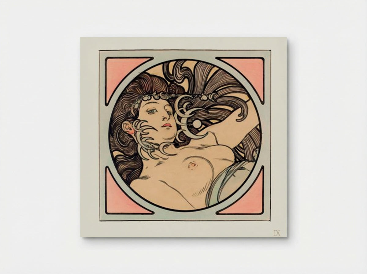 Stained Glass Window for the Facade of the Fouquet Boutique - Alphonse Mucha - Poster