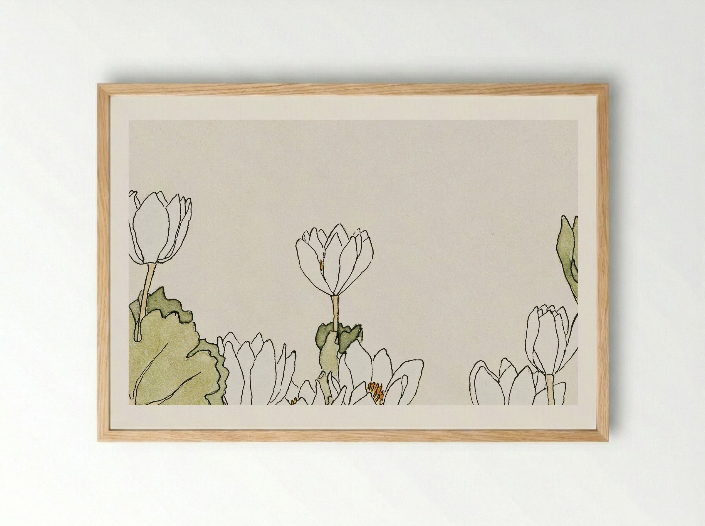 Blood Root (1915) - Hannah Borger Overbeck - Framed Print Wood