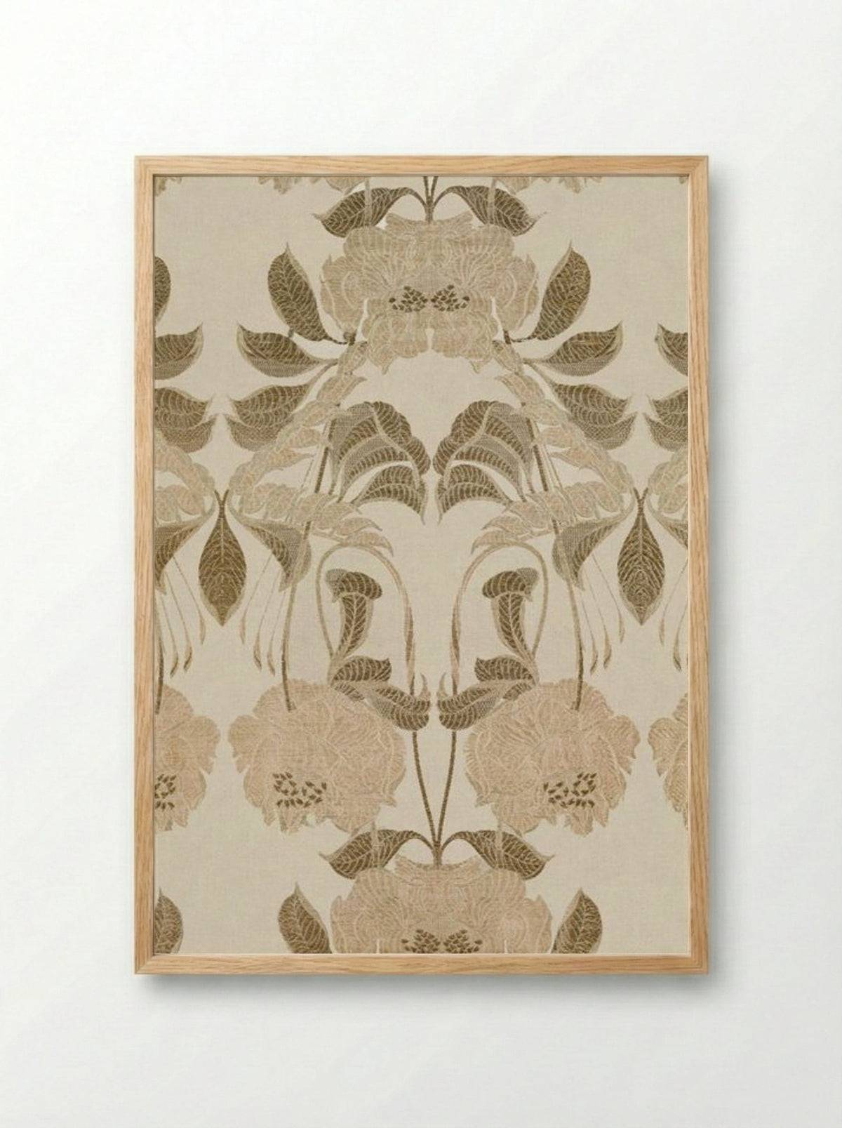 Silk with Art Nouveau Design - Georges de Feure - Framed Print Wood