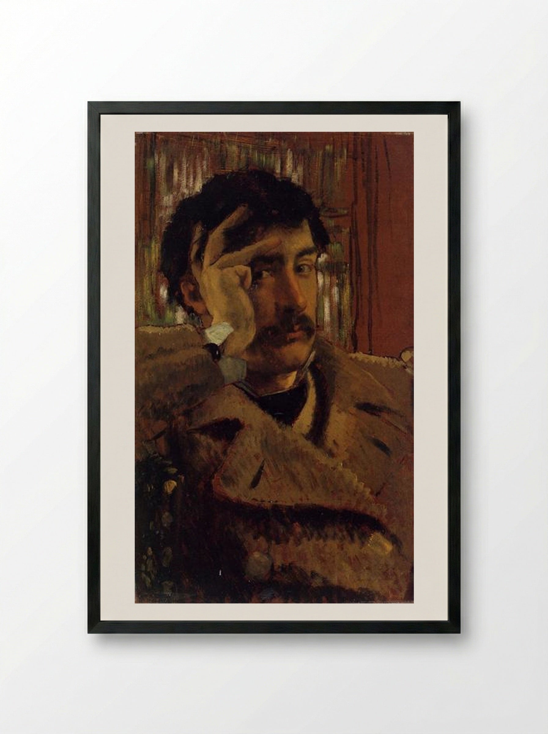 Self-Portrait - James Tissot - Framed Print Black