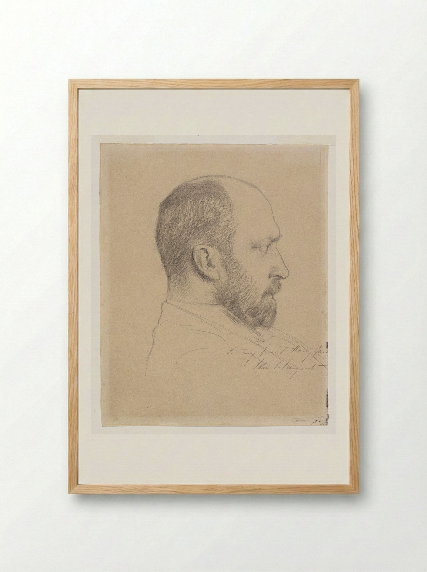 Portrait of Henry James - John Singer Sargent - Framed Print Wood