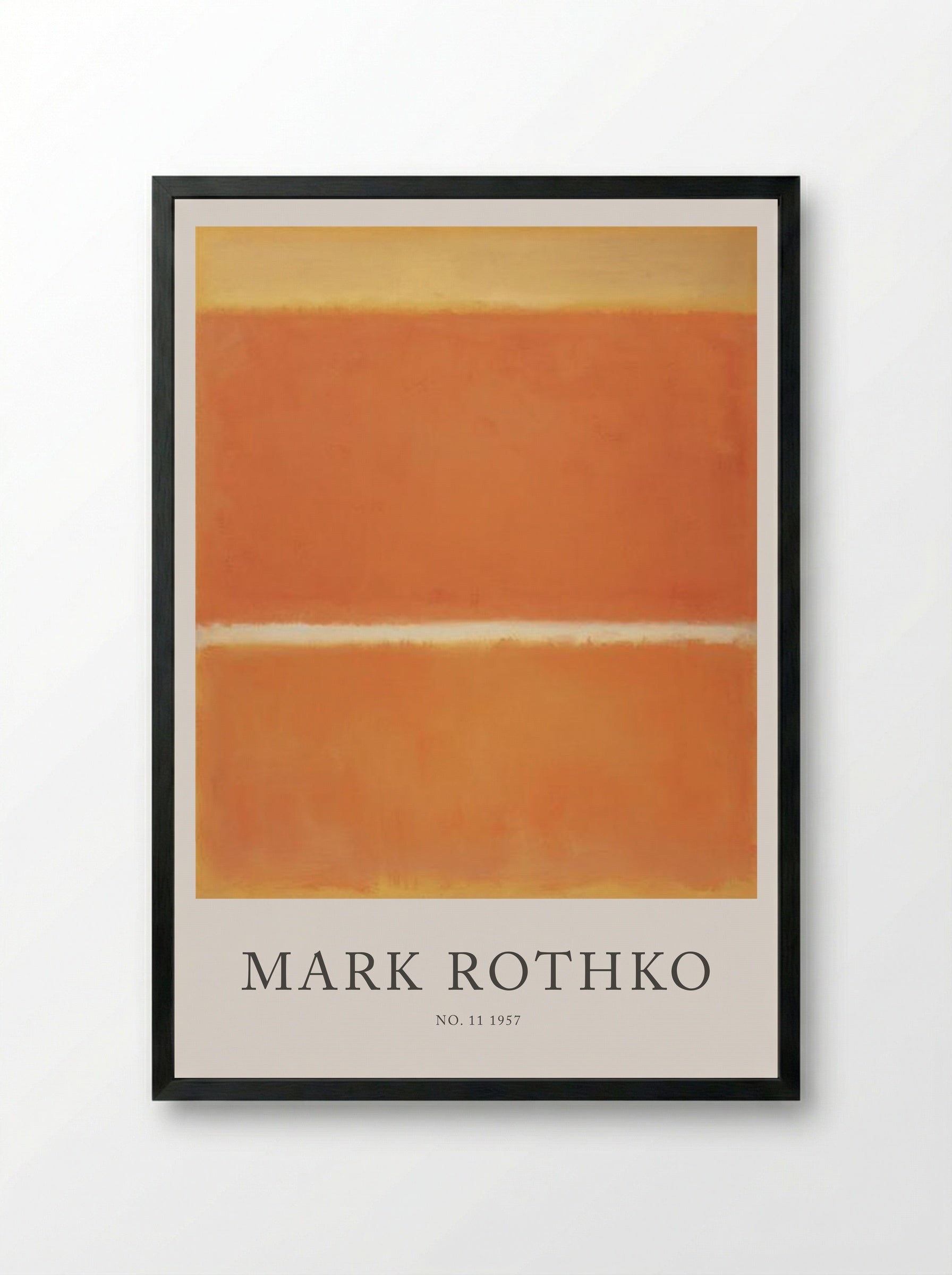 No. 11 - Mark Rothko - Framed Print Black