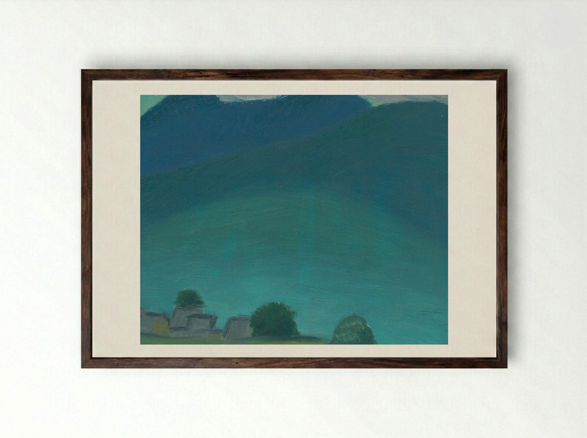 Early Evening - Mikuláš Galanda - Framed Print Dark Wood