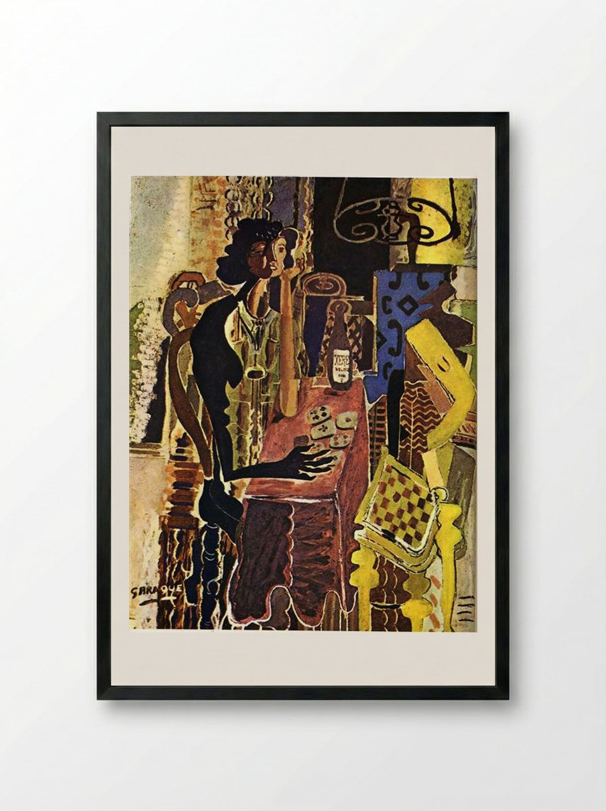 The Patience - Georges Braque - Framed Print Black
