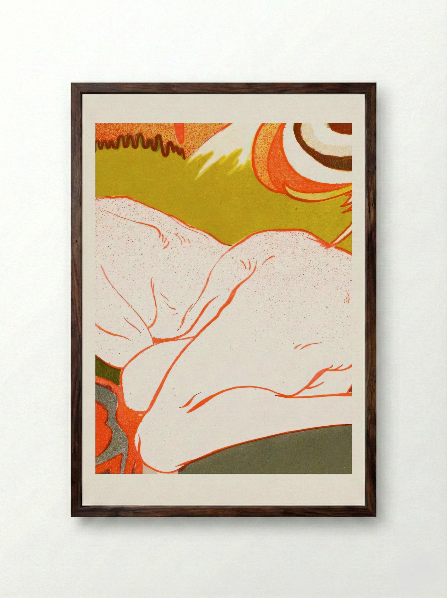 La Source du Mal (The Source of Evil) - Georges de Feure - Framed Print Dark Wood