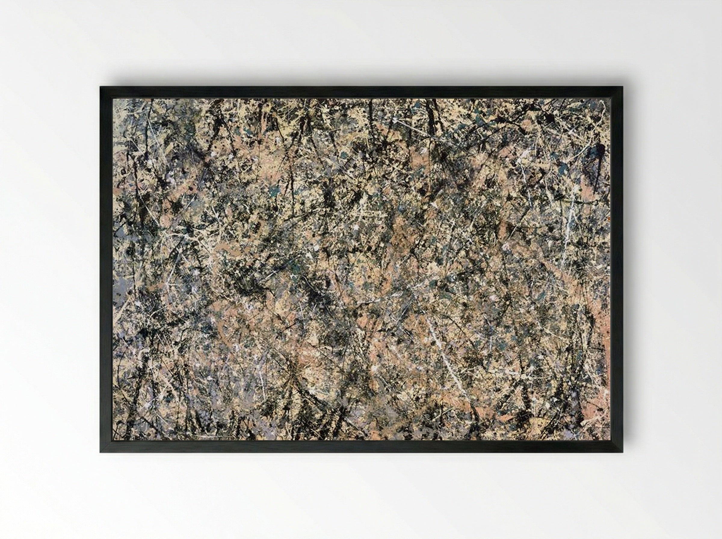 Number 1 (Lavender Mist) - Jackson Pollock - Framed Print Black