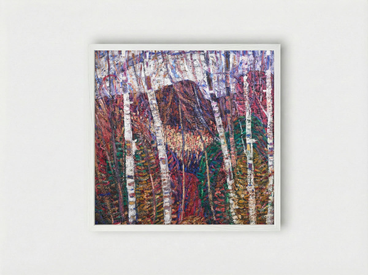 White Birches - Marsden Hartley - Framed Print White
