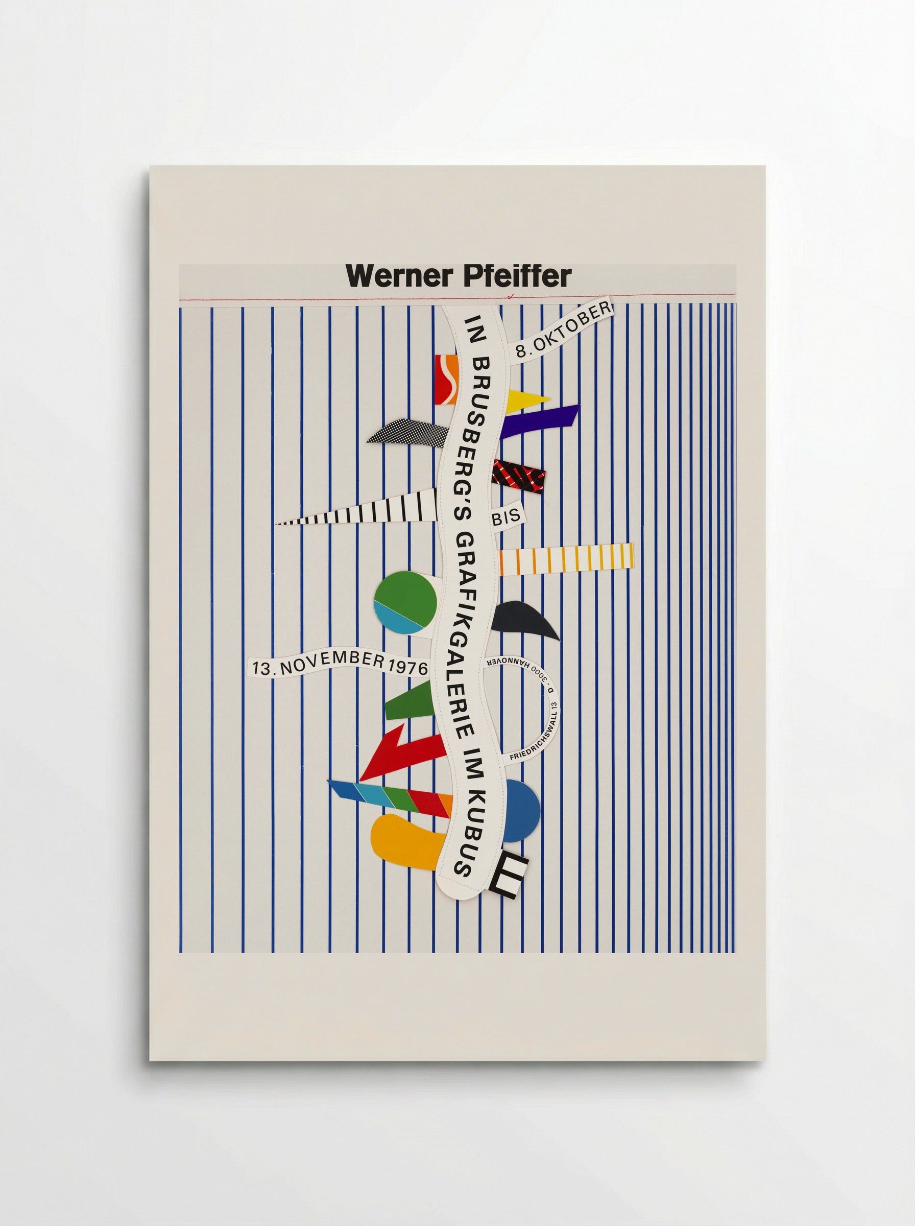Exhibition in Brusberg's Grafikgalerie im Kubus - Werner Pfeiffer - Poster