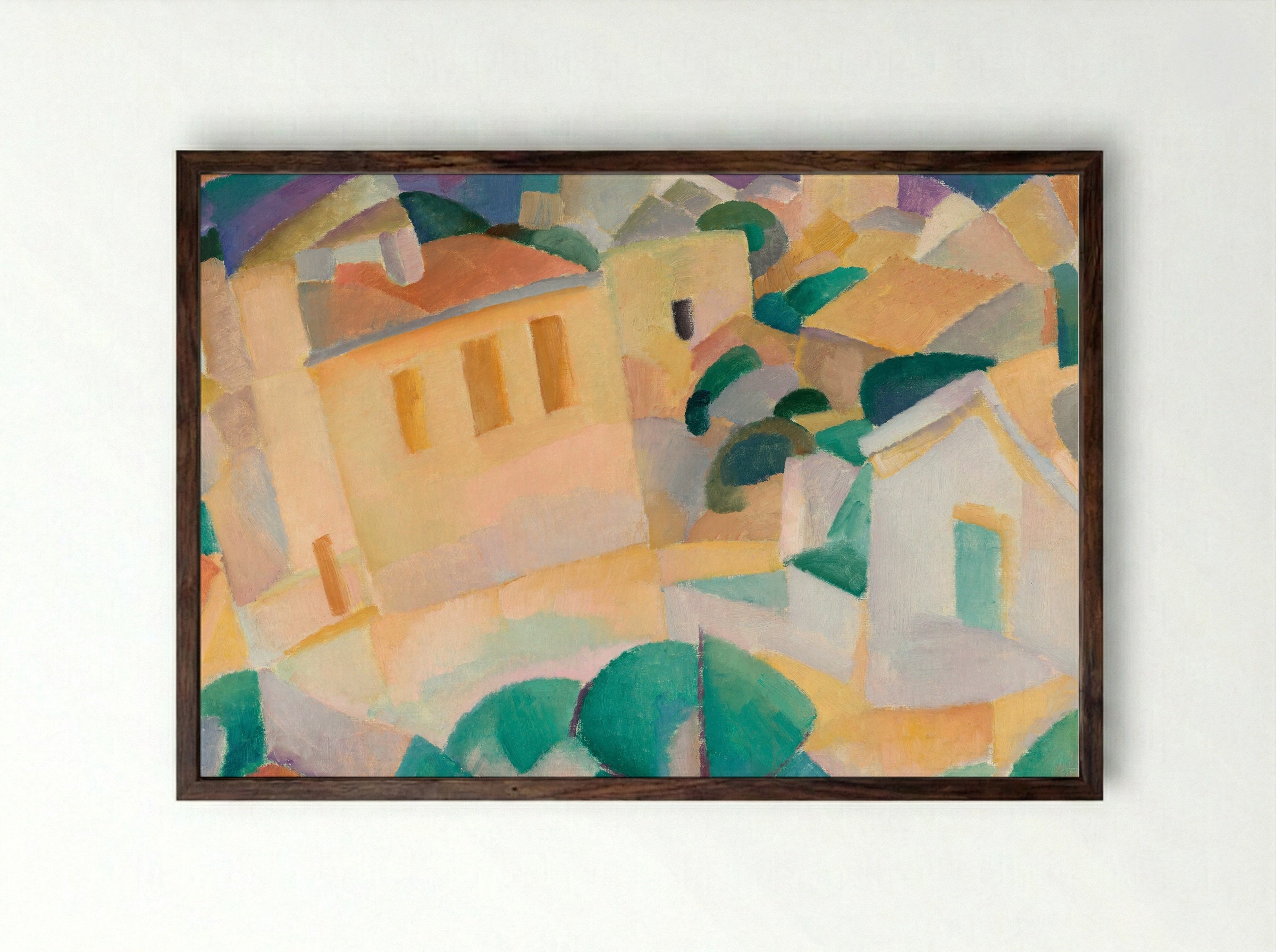 Mallorca, Terreno - Leo Gestel - Framed Print Dark Wood