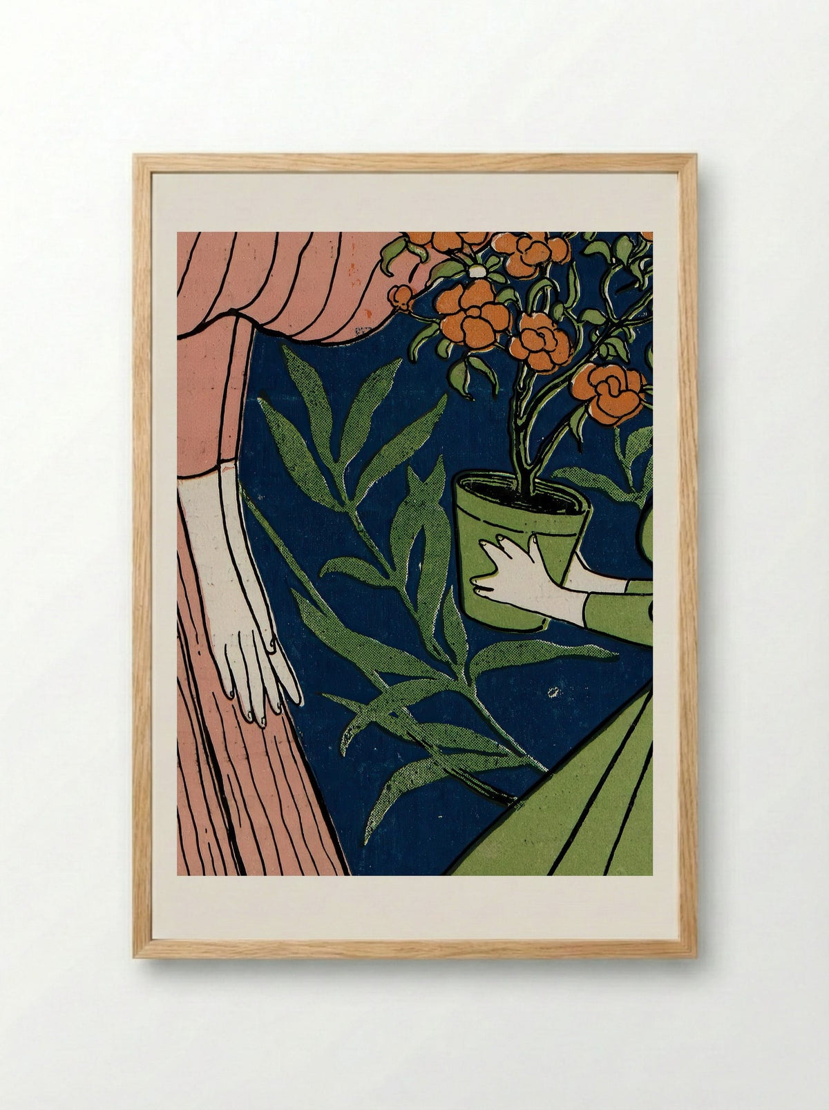 Umschlag der Kunst- und Literaturzeitschrift Jugend - Hans Thoma - Framed Print Wood